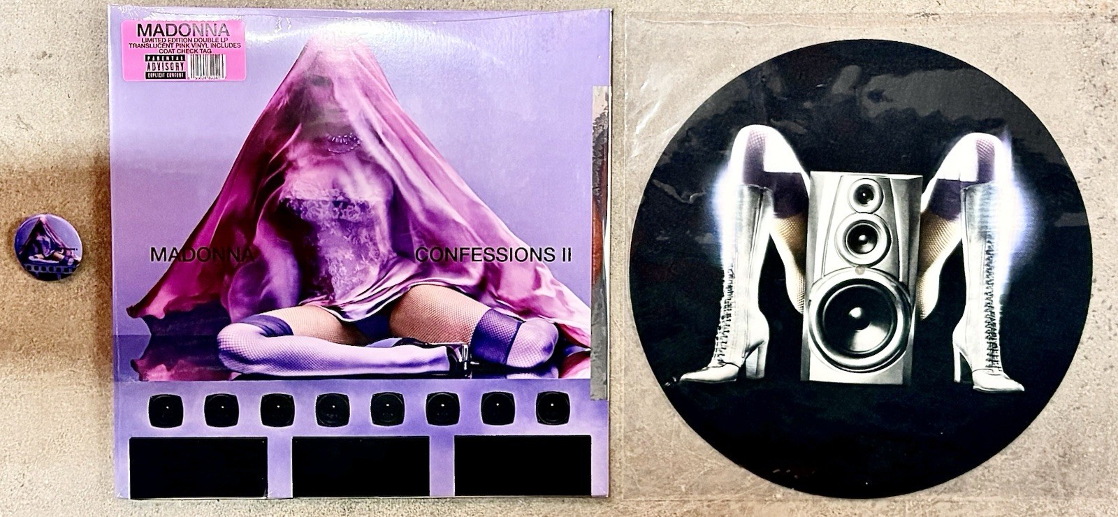 Madonna “Confessions II” 2026 LTD EDITION 2x LP CLEAR Vinyl (SEALED) w/SLIP MAT