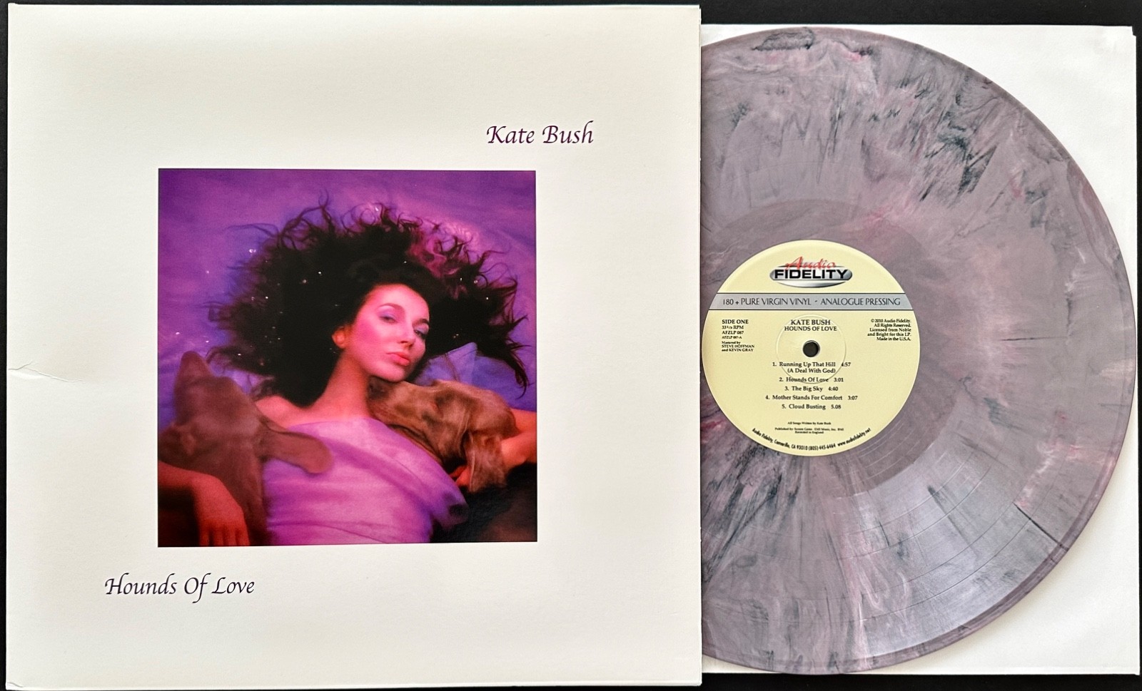 KATE BUSH Hounds Of Love NM/VG+ LP – Audio Fidelity Ltd Ed #0188 Colored Vinyl