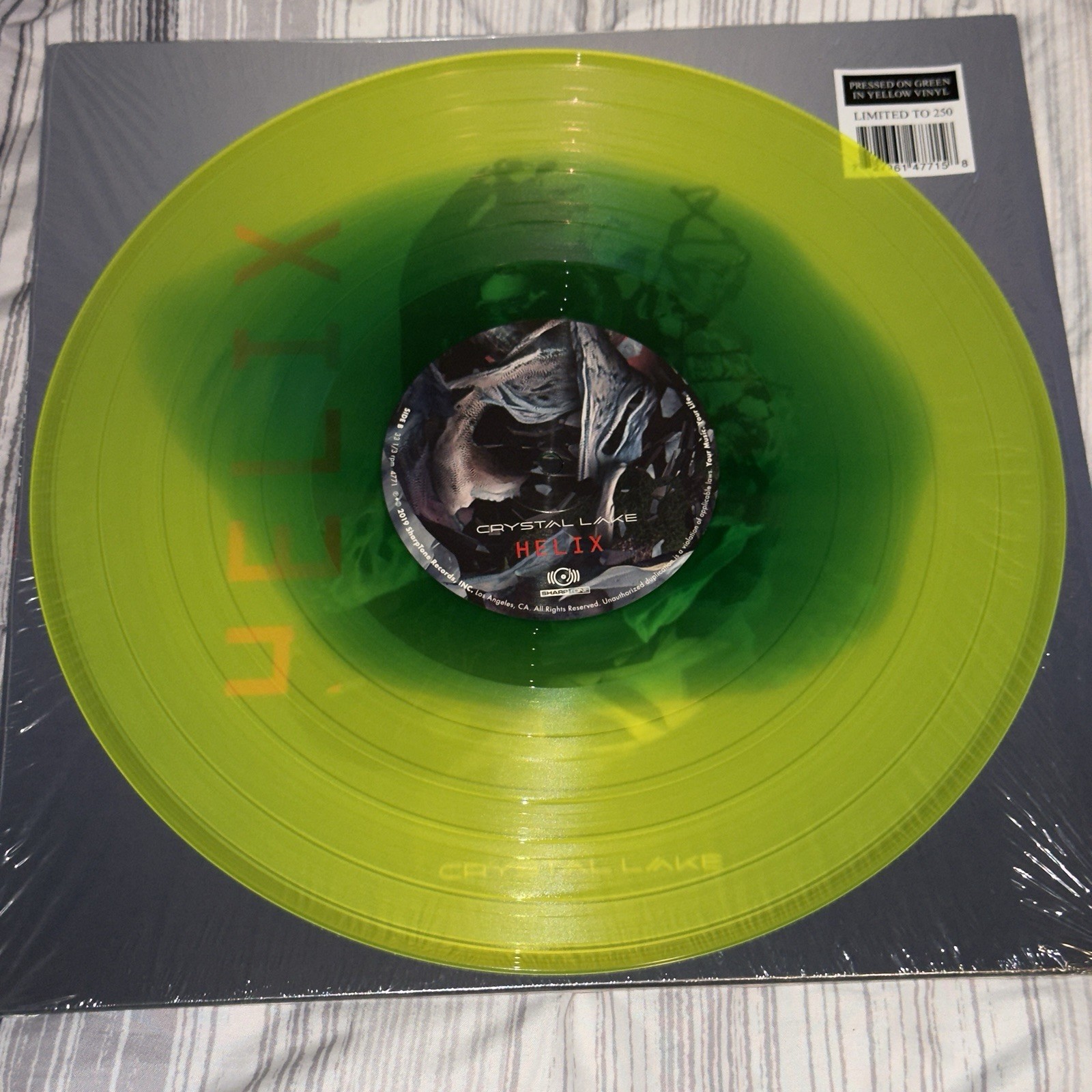 Crystal Lake – Helix LP Green In Yellow Colored Vinyl Limited to 250