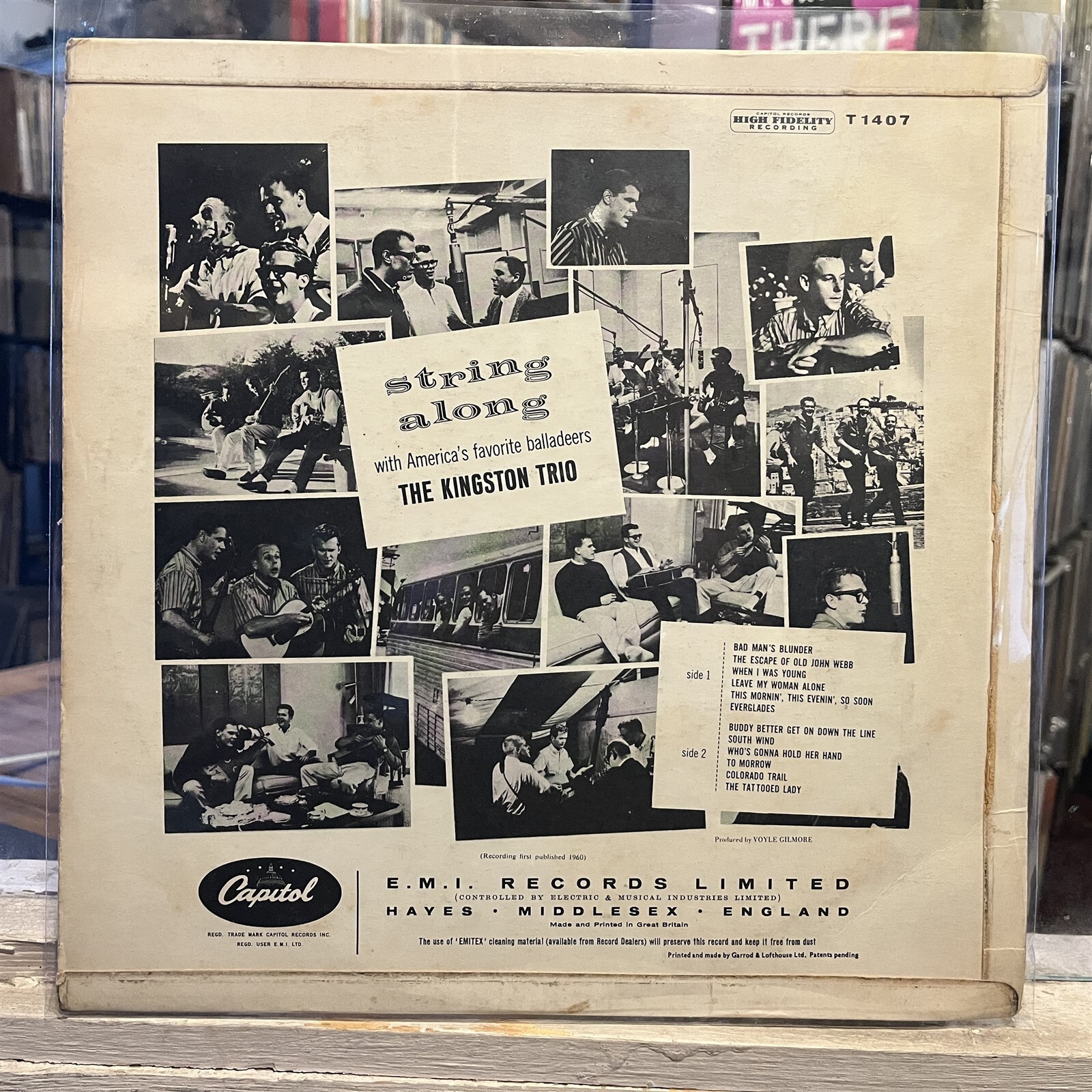[FOLK/POP]~VG+ LP~The KINGSTON TRIO~String Along With~[1960~CAPITOL]~UK IMPORT