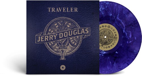 Jerry Douglas – Traveler – Dark Sky with White Swirl [New Vinyl LP] Blue, Colore