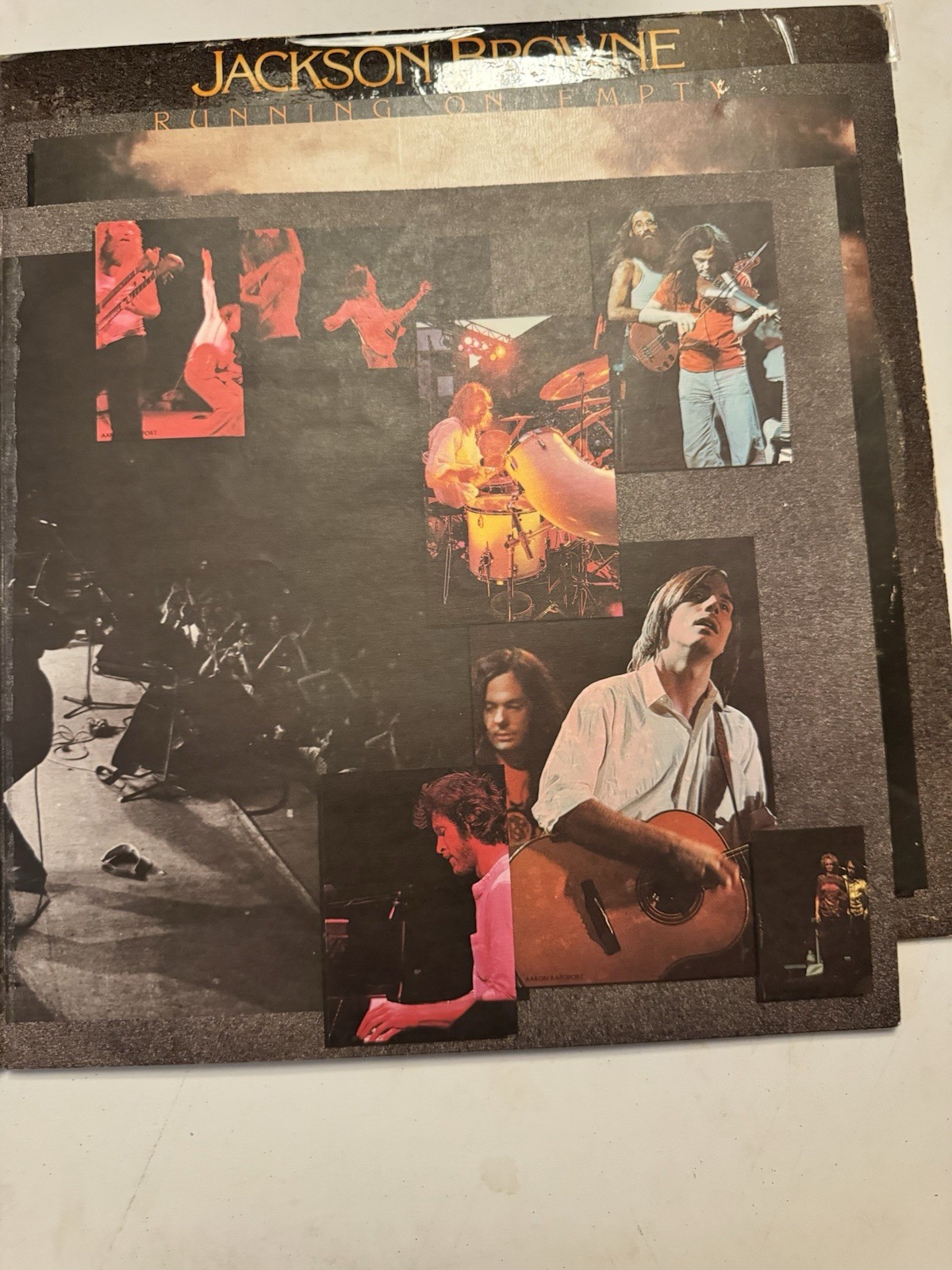 JACKSON BROWNE RUNNING ON EMPTY VINYL LP 1977 ASYLUM RECORDS W/LYRICS & BOOKLET