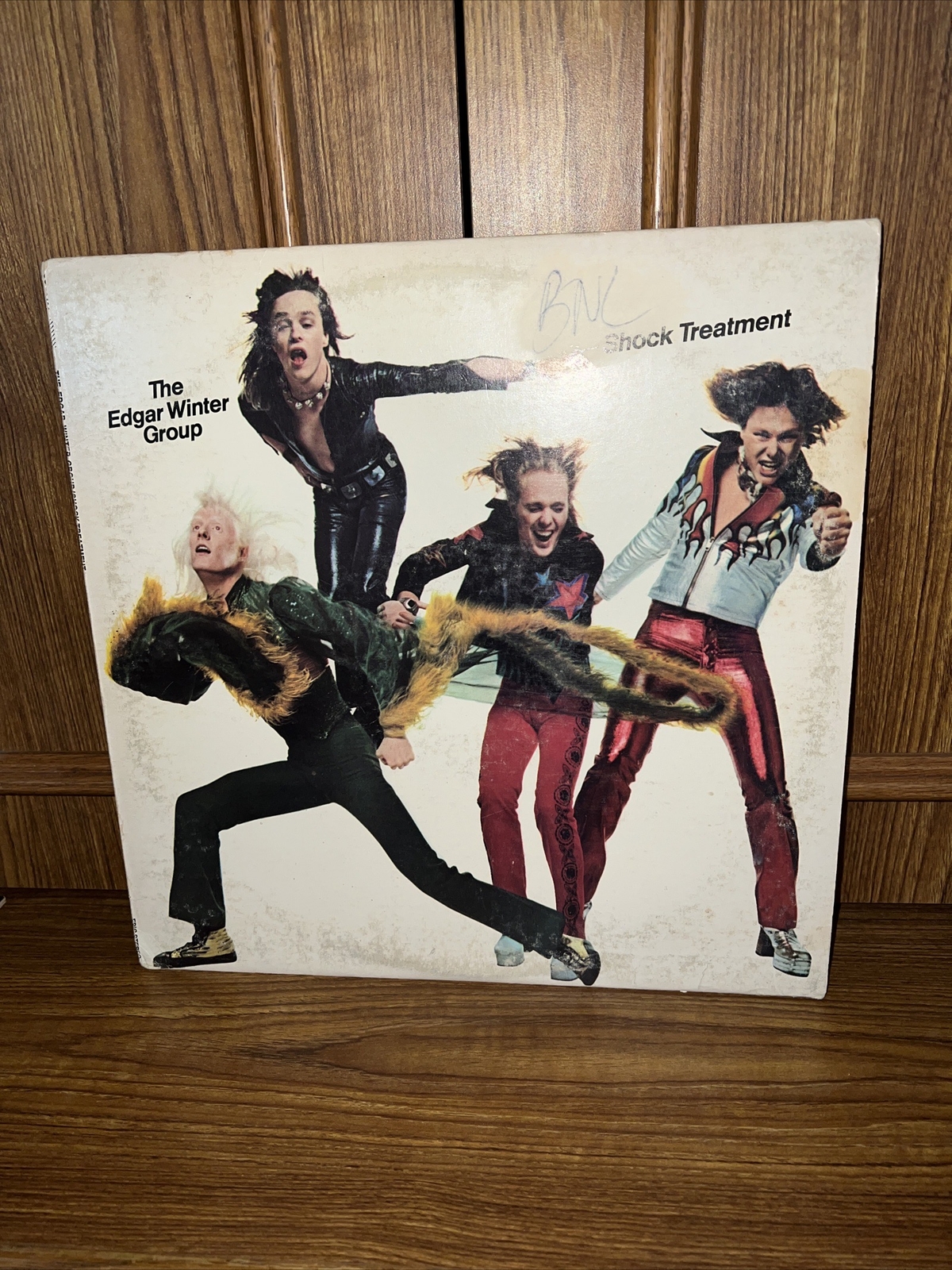 The Edgar Winter Group Shock Treatment LP EPIC PE 32461 1974 1st PR EX/VG