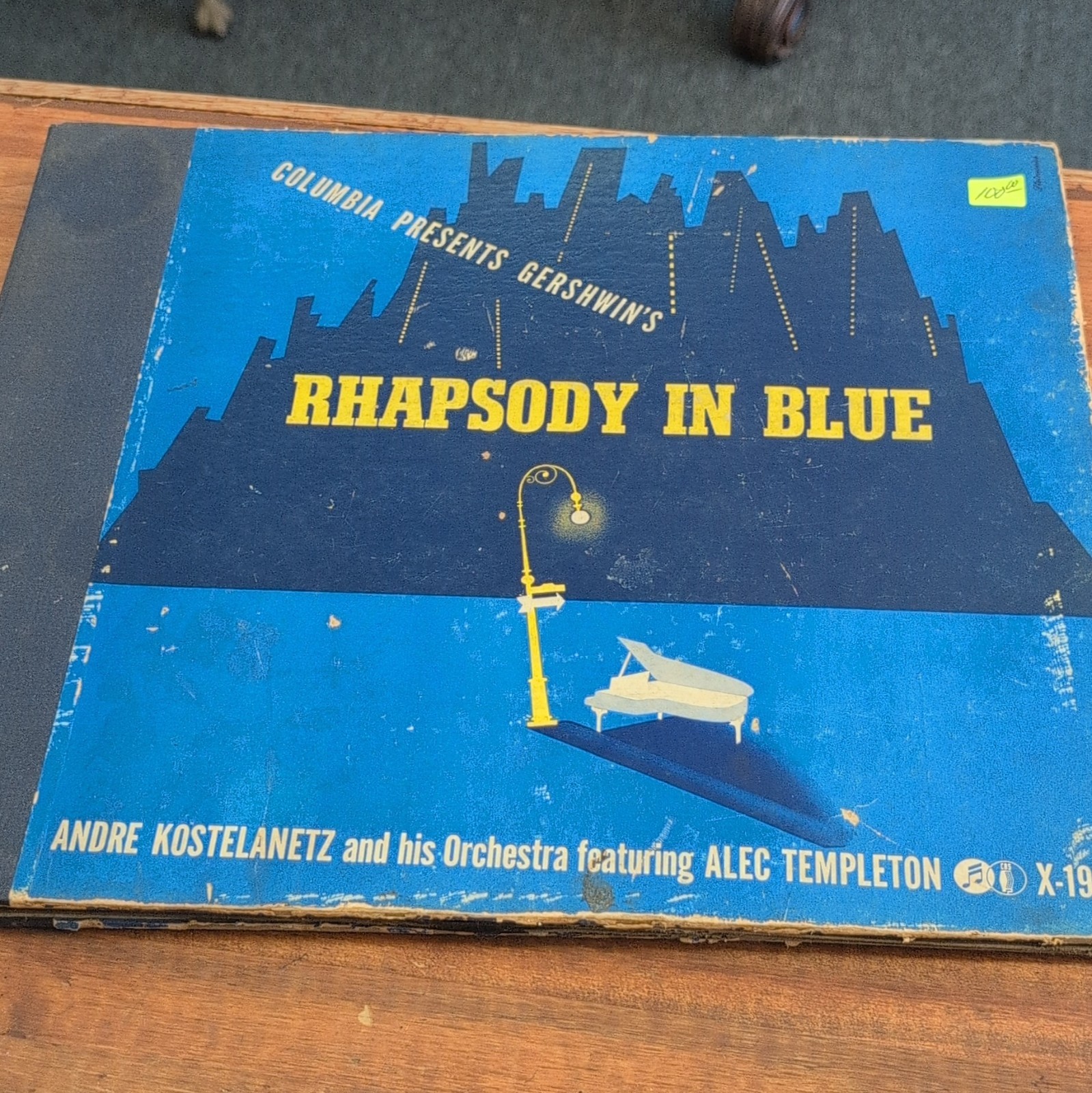 Columbia Gershwin Rhapsody in Blue Andre Kostelanetz Alec Templeton X-196