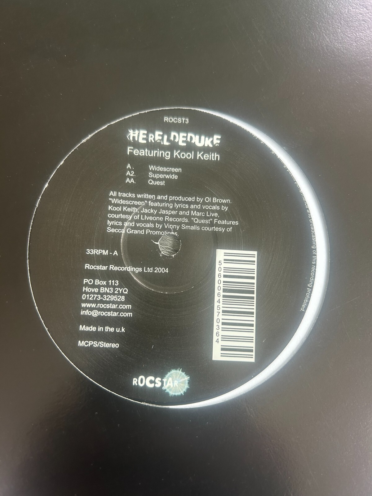 Hereldeduke Widescreen Ft Jacky Jasper, Kool Keith, Marc Live, Vinny Smalls Viny
