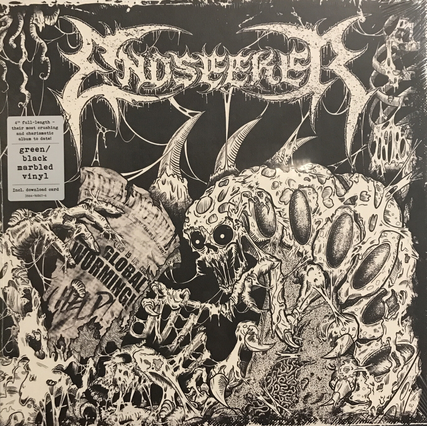 Endseeker – Global Worming LP 2023 Metal Blade [Green Black Marble] [Sealed]