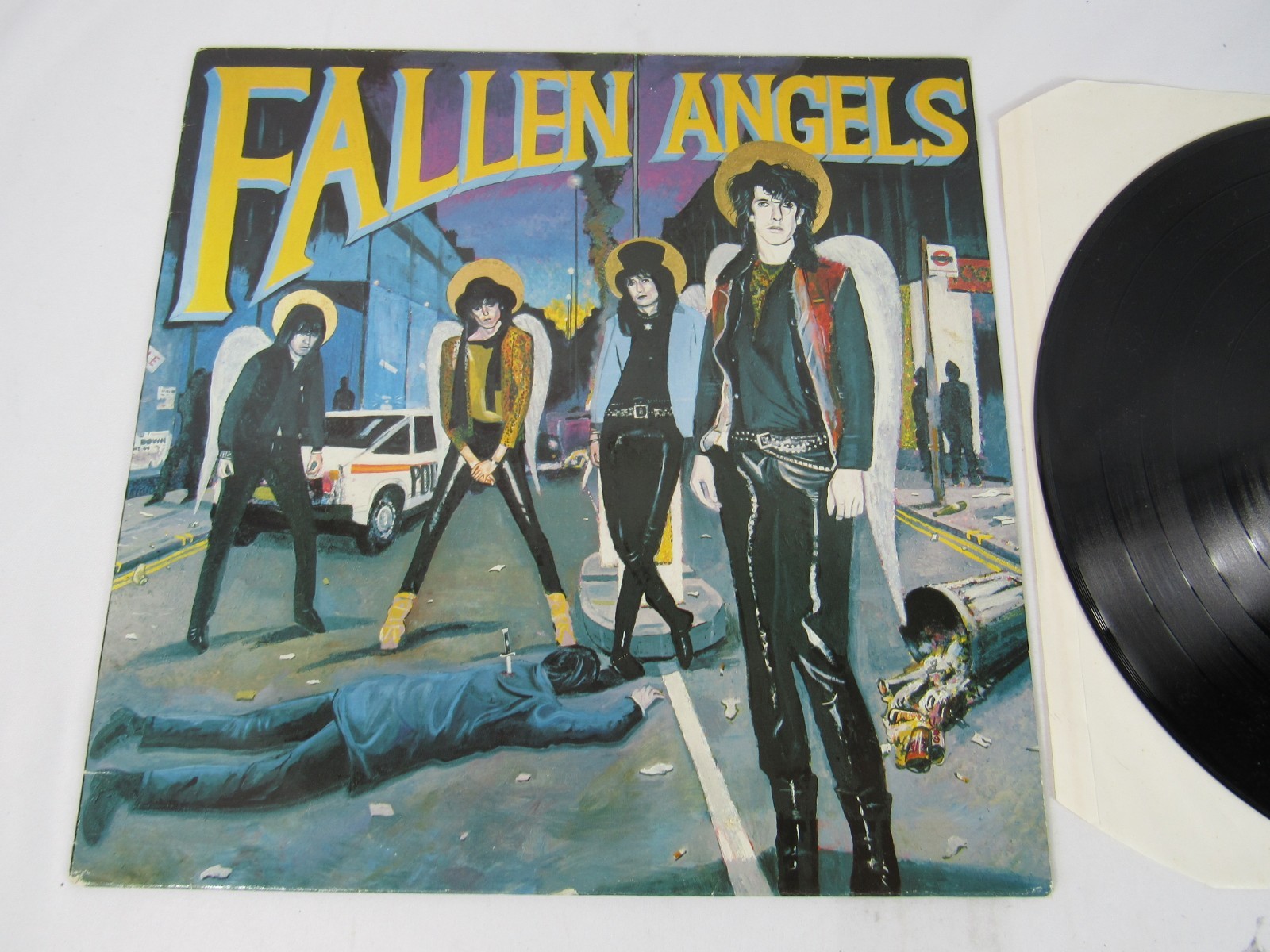 Fallen Angels – Self Titled 1984 12″ Vinyl LP ( FALL LP23 ) Glam Punk Rock