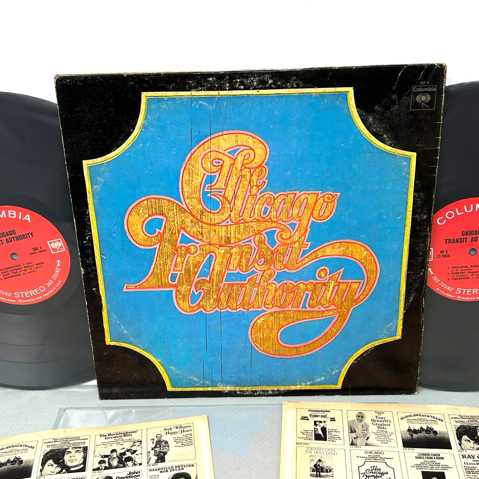 EX+ 1st Press CHICAGO TRANSIT AUTHORITY 1 vintage 1969 GATEFOLD GP8 VINYL CTA LP