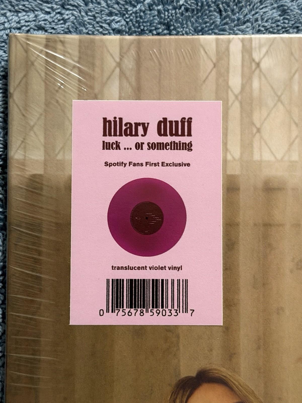 Hilary Duff Luck Or Something Spotify Fans First Violet Vinyl Sealed New Rare