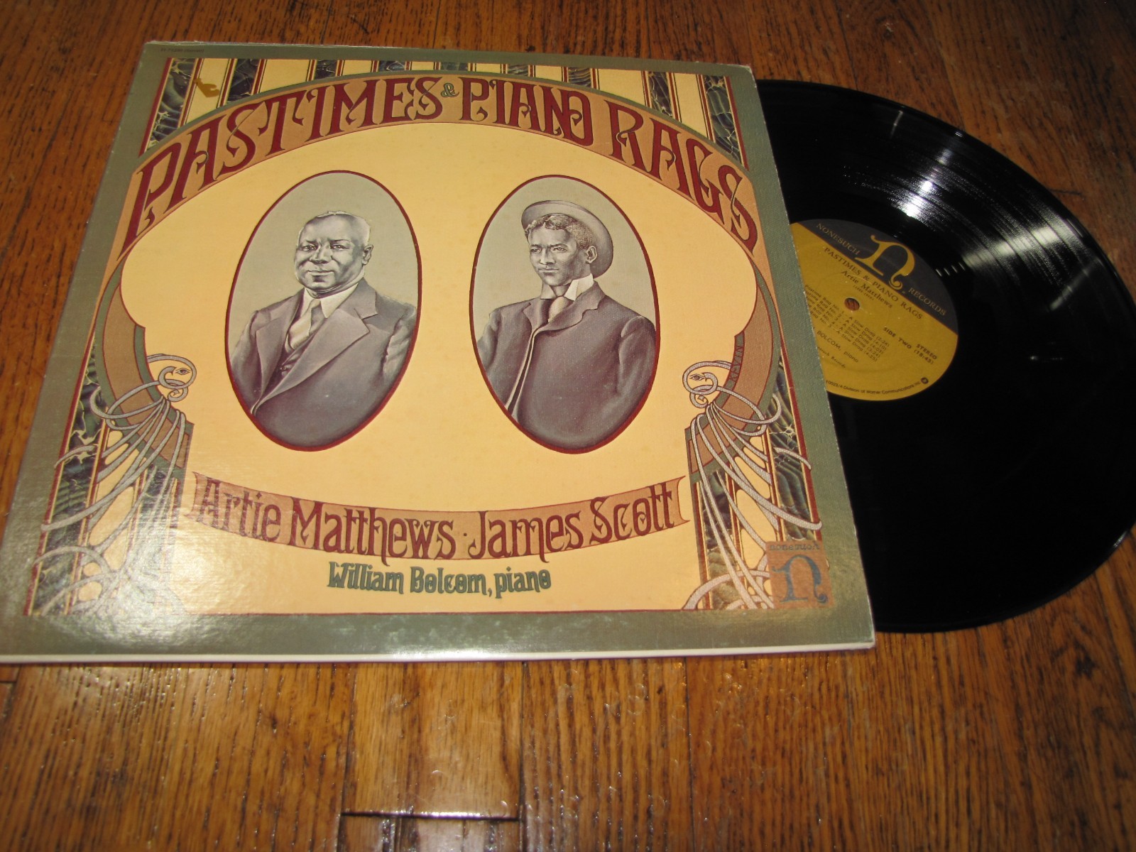 ARTIE MATTHEWS / JAMES SCOTT – PASTIMES PIANO RAGS – NONESUCH RECORDS LP