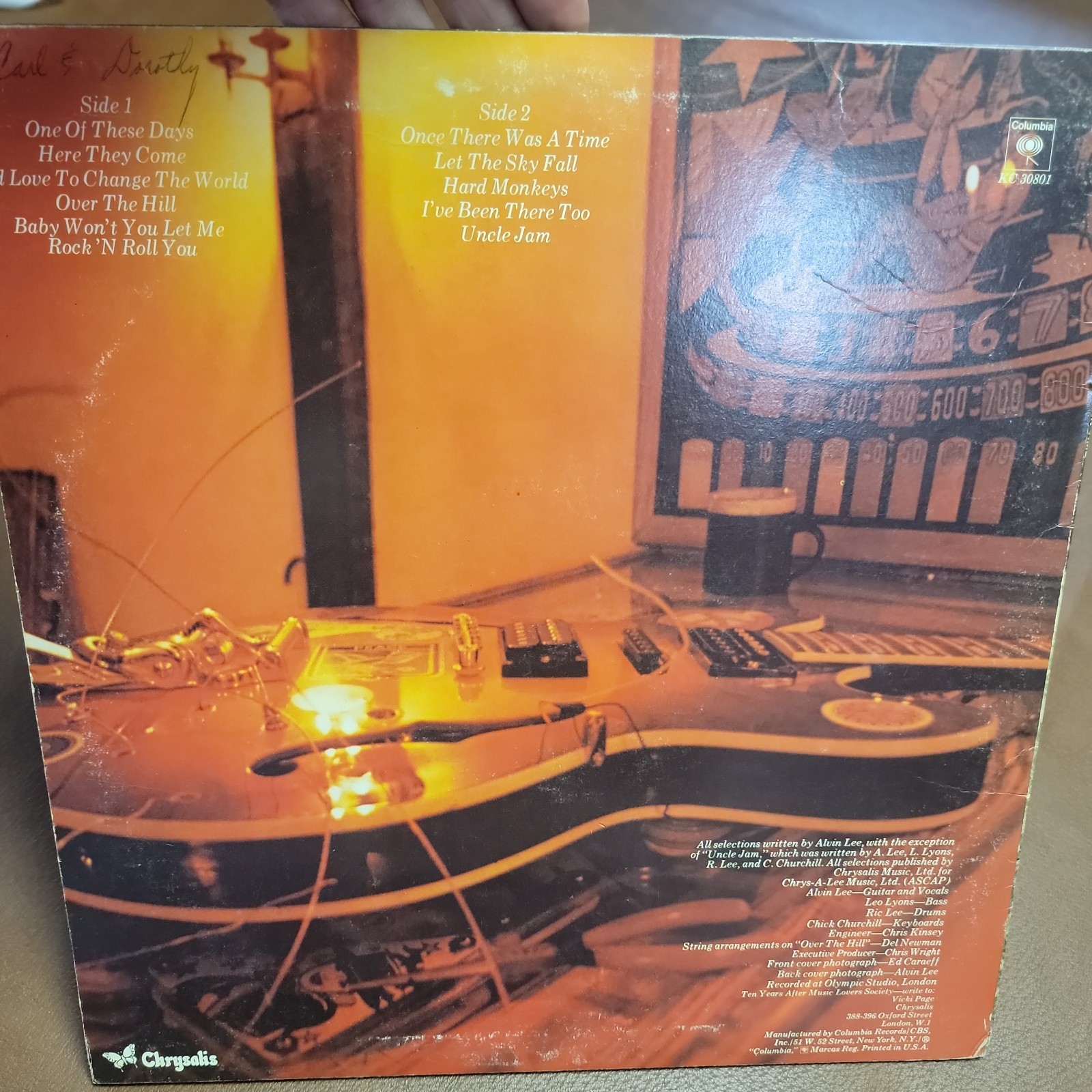Ten Years After – A Space In Time Vinyl LP Columbia KC 30801 Stereo cracked