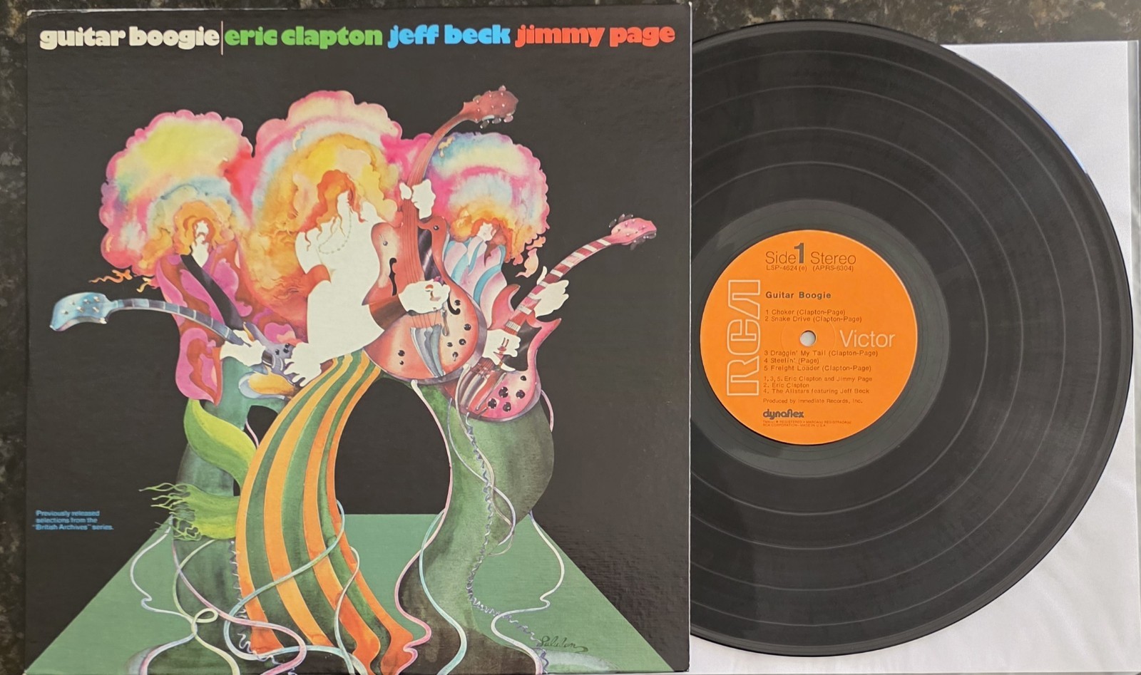 Clapton Beck Page ‎Guitar Boogie 1971 RCA LSP4624 Vinyl LP Vintage Record Blues