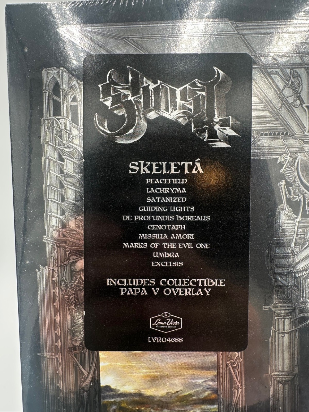 Ghost Skeletá Vinyl LP Sealed Loma Vista Papa V Overlay Metal Record