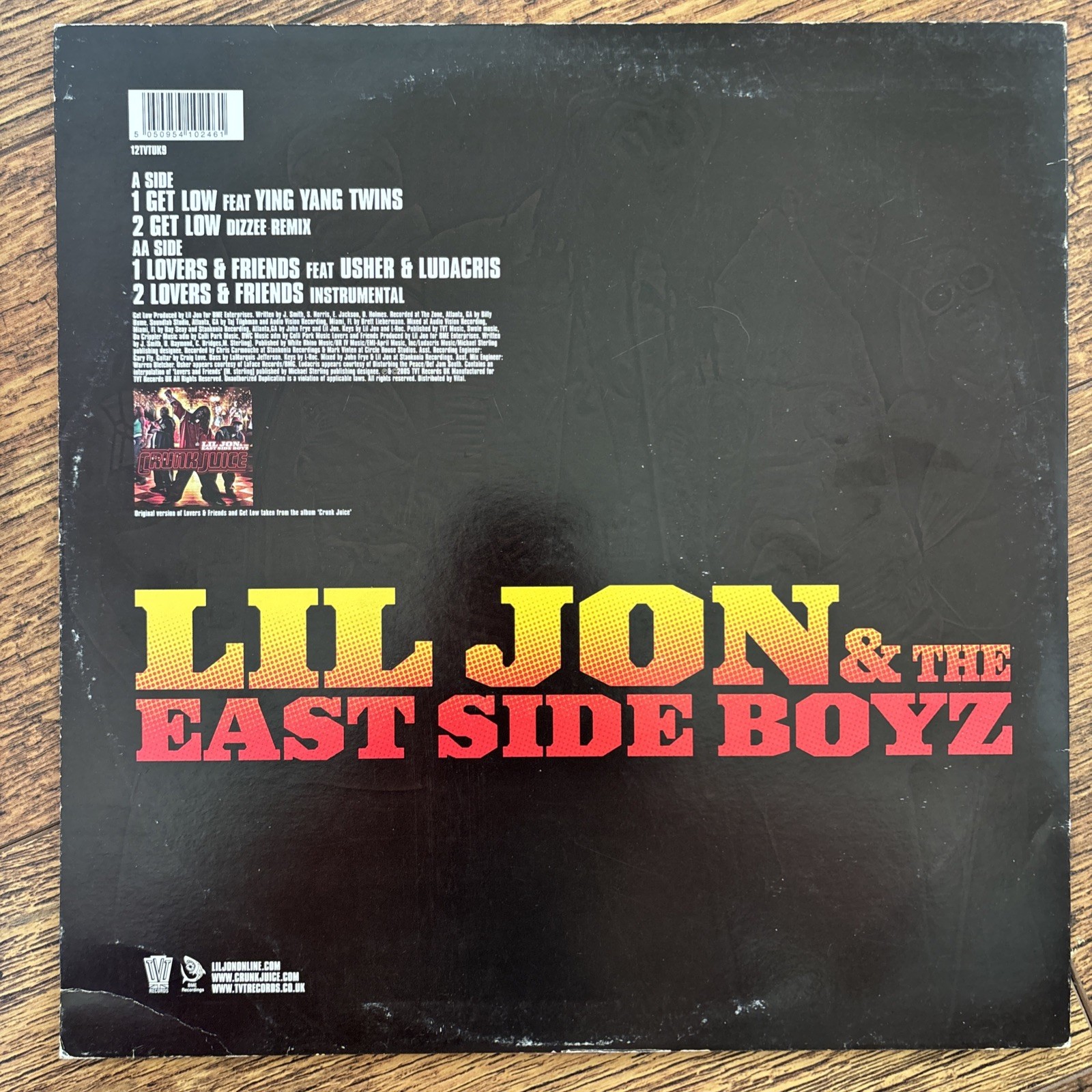 Lil Jon & The East Side Boys Lovers And Friends/Get Low EX/VG UK 12” Vinyl