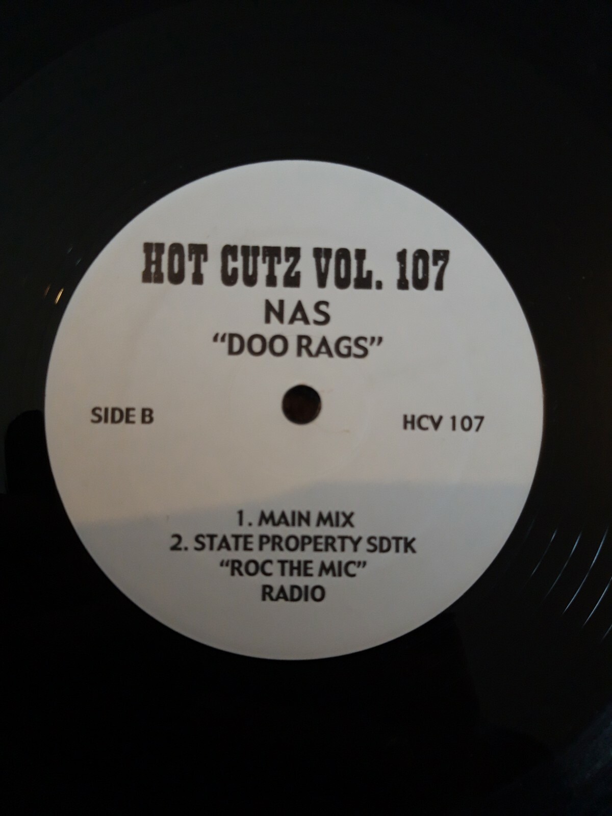 NAS – DOO RAGS – State Property – Roc The Mic – Hot Cutz Vol 107- 12″ Vinyl
