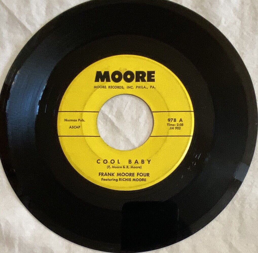FRANK MOORE FOUR Rare 50’s Rock n Roll R&B Philadelphia PA Private Press JAZZ