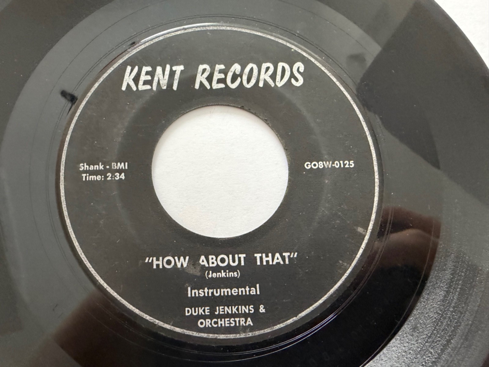 RARE Ohio Jump Blues R&B Jiver 45- Duke Jenkins “Since I Met You Baby” Kent HEAR