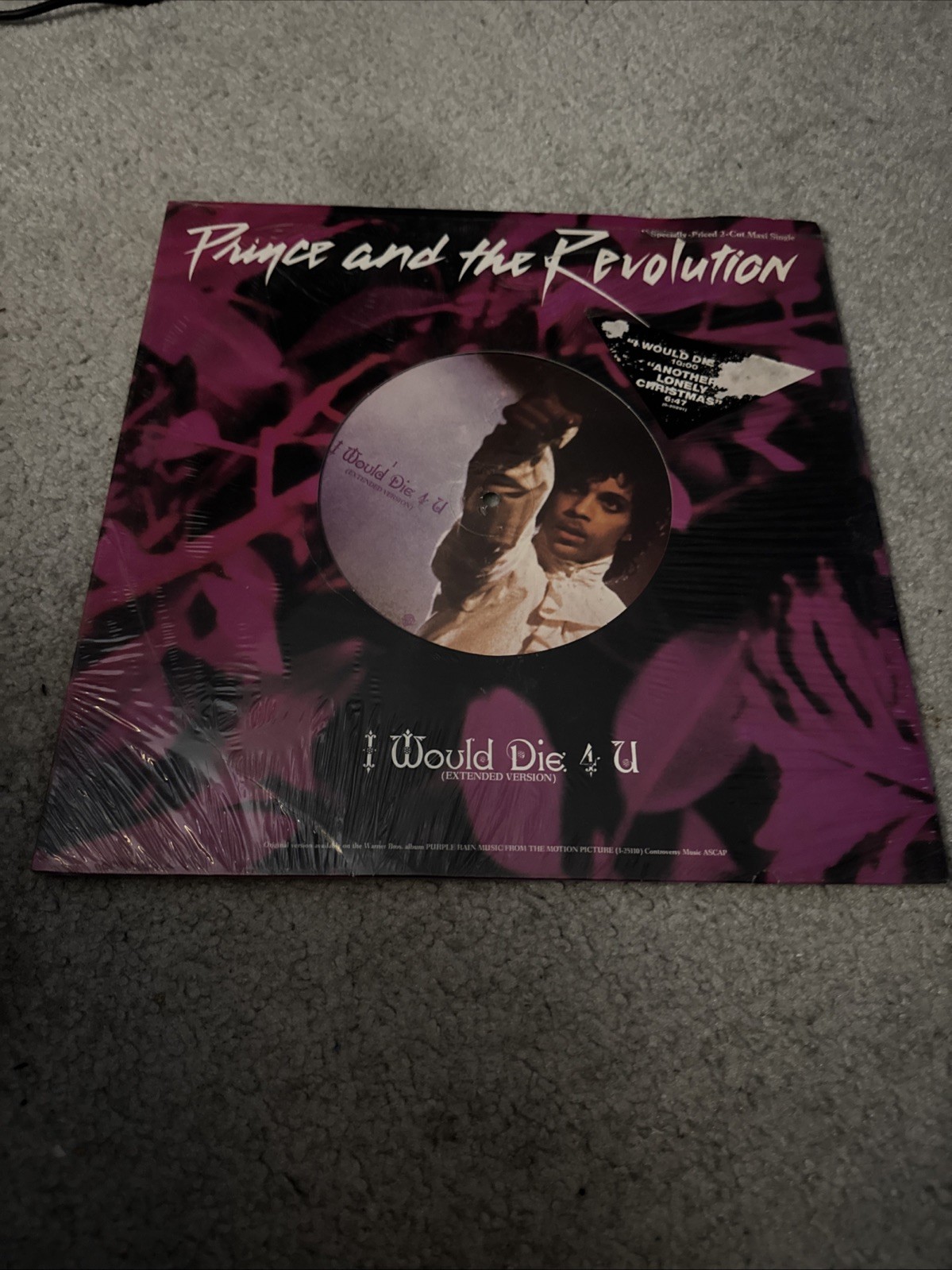 PRINCE AND THE REVOLUTION “I Would Die 4 U (Extended Version)” 1984 Maxi-Single