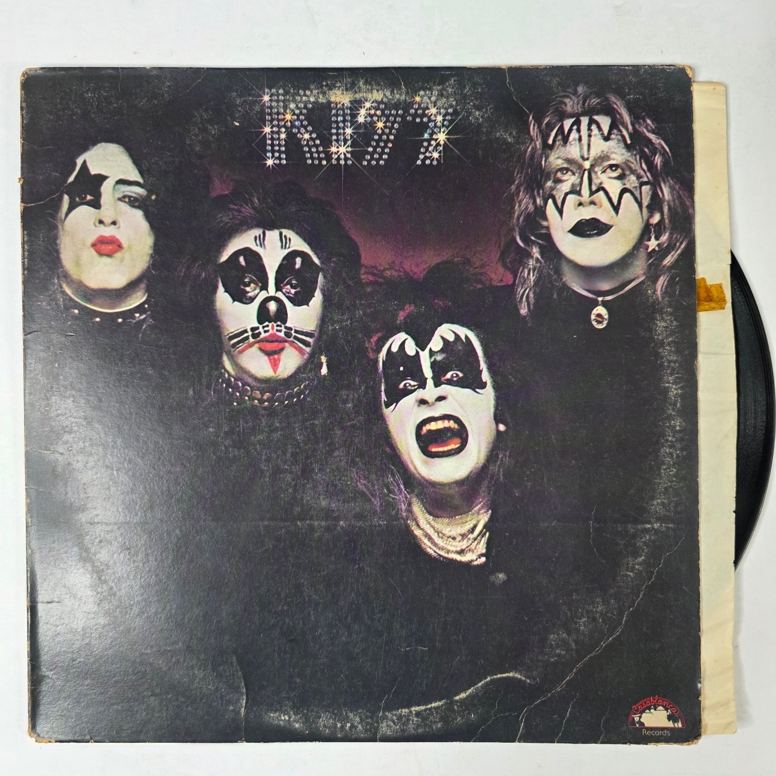 KISS Self-Titled LP Record 1974 Casablanca Records Hard Rock 33 RPM