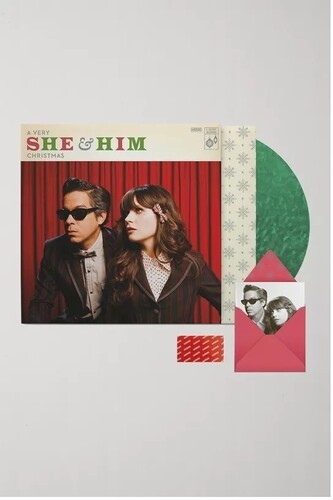 She & Him – A Very She & Him Christmas [New Vinyl LP] Colored Vinyl, Green, Digi