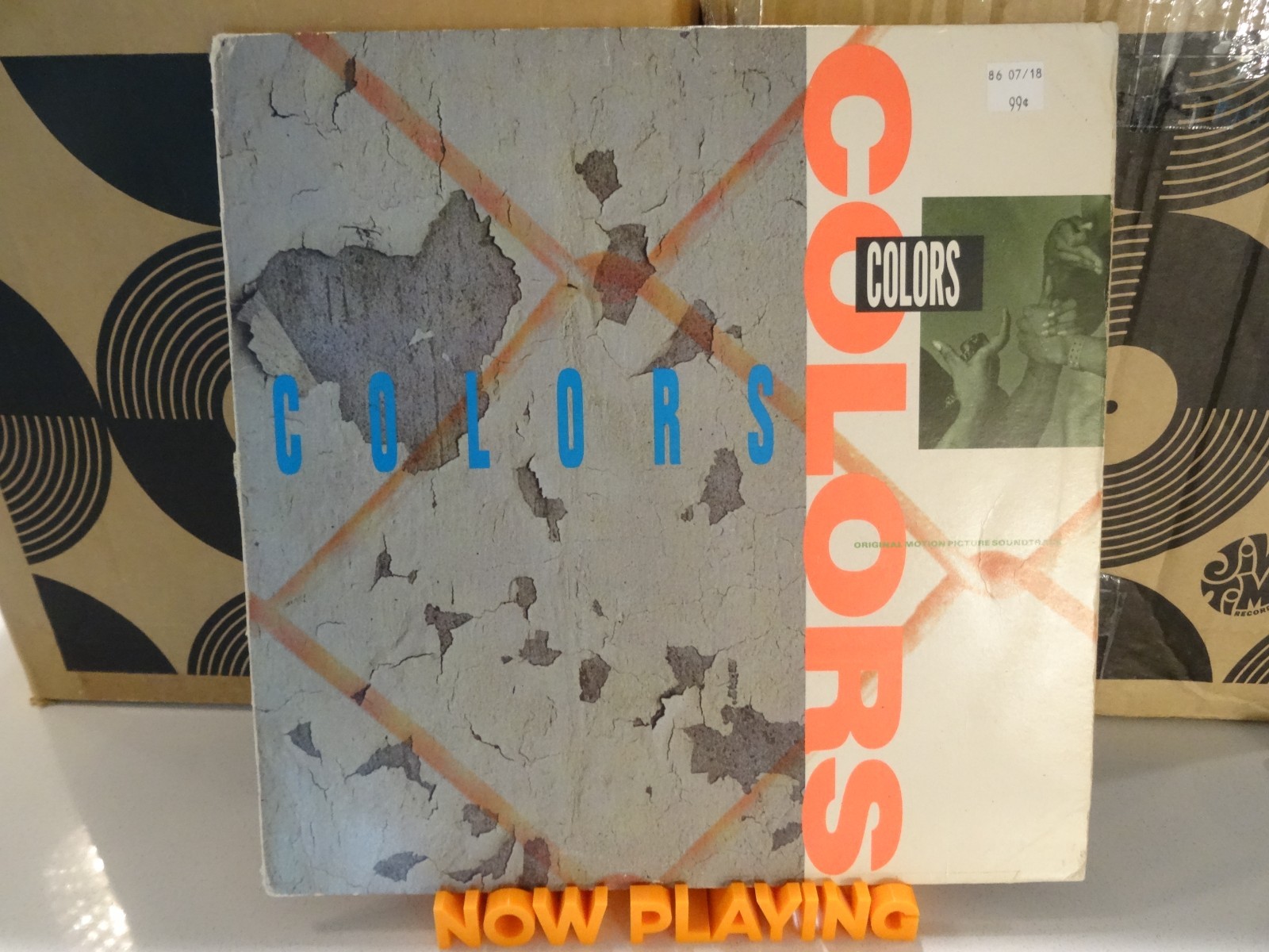 COLORS Soundtrack LP 925713-1 VINYL Ice T BIG DADDY KANE RAKIM Film RAP HIP HOP