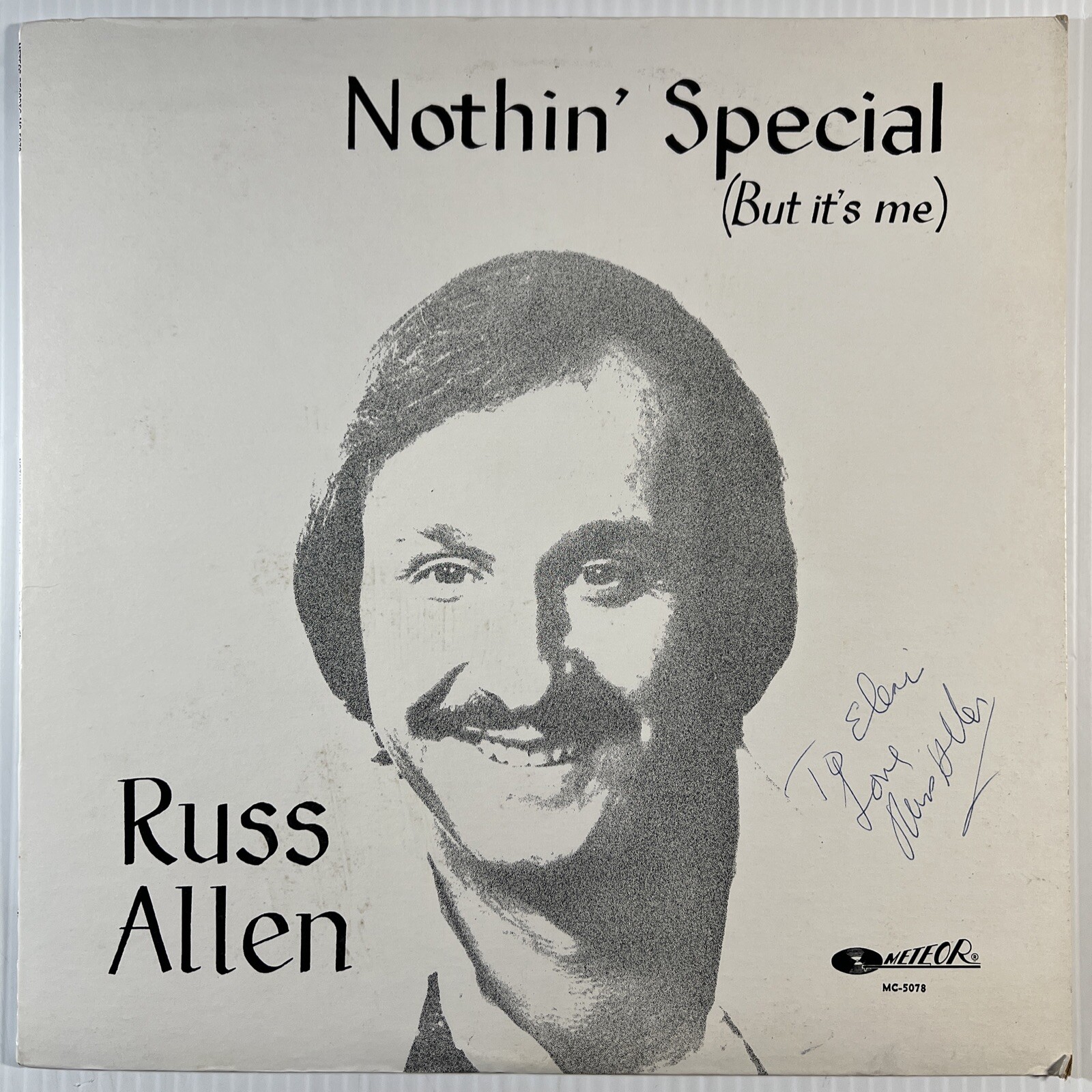 Russ Allen – Nothin Special VINYL LP Meteor MC-5078 AUTOGRAPHED Poughkeepsie