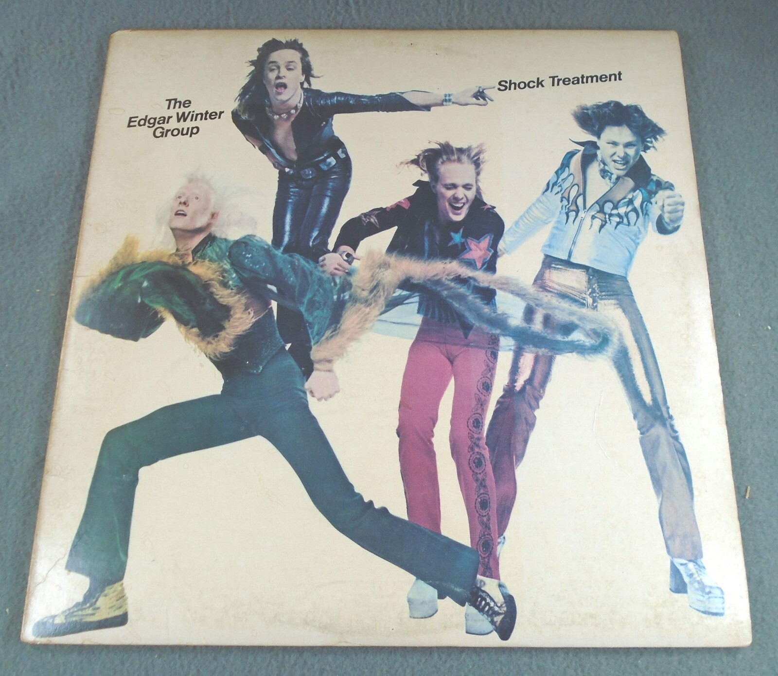 Edgar Winter Group SHOCK TREATMENT ~ vinyl LP record 1974 Epic Records PE 32461