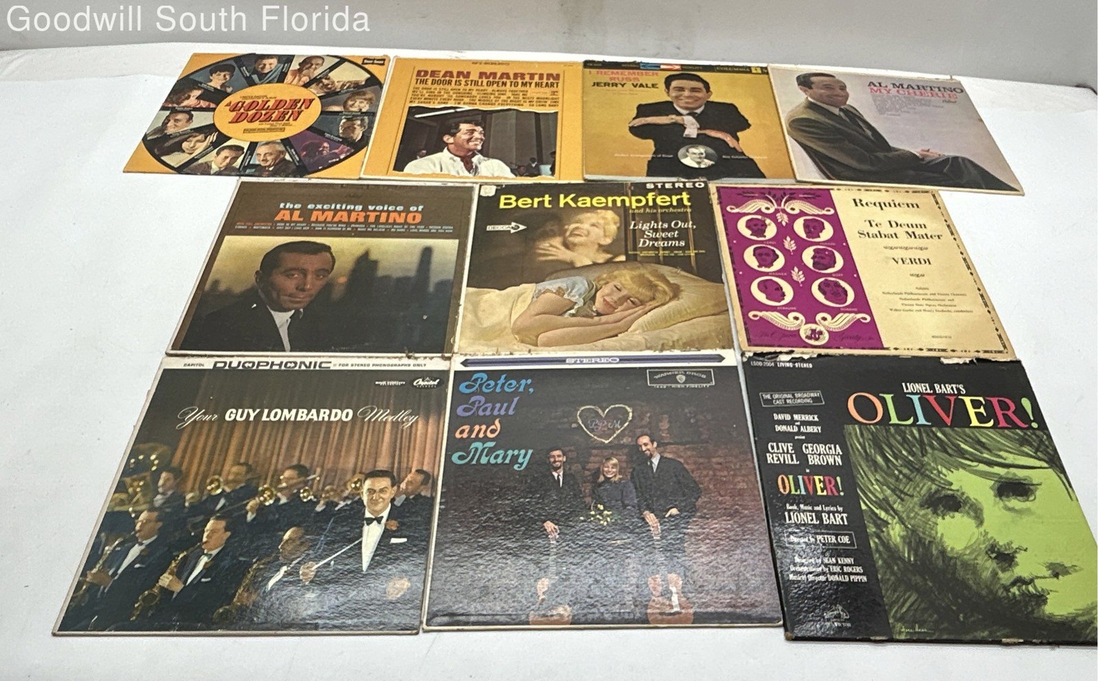 Lot Of 10 Pcs Assorted Music Albums Multiple Genre Mixed Vinyl Records w/ Cover