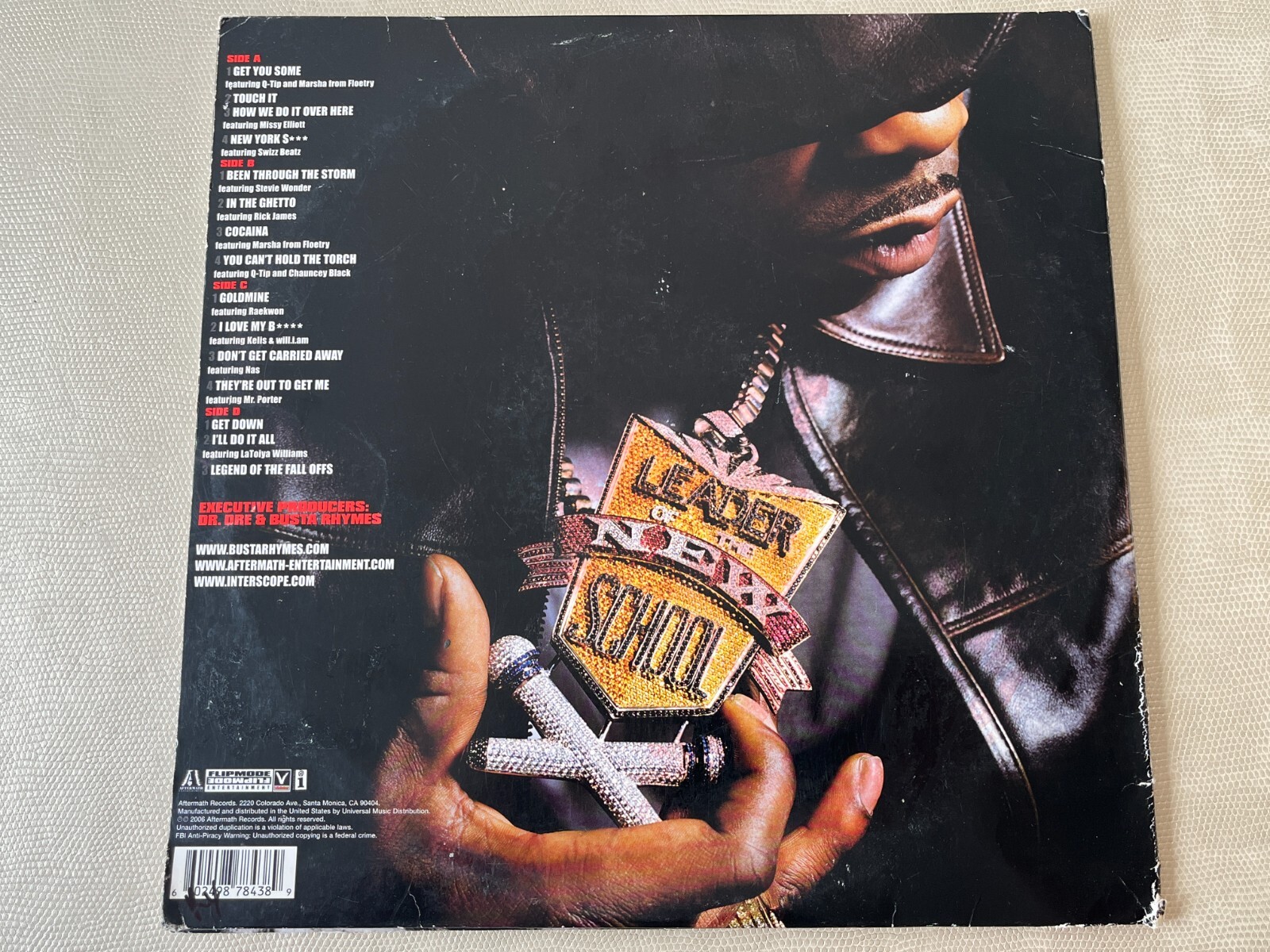 Busta Rhymes The Big Bang 2 LP Vinyl Original Pressing 2006 Aftermath Label USED