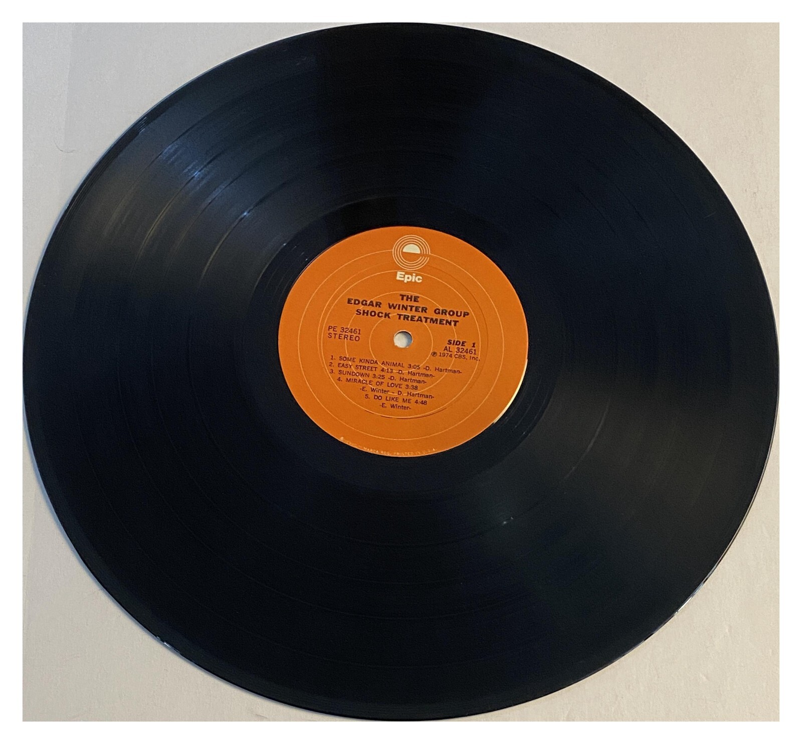 The Edgar Winter Group Shock Treatment 1974 Epic PE 32461 Hard Rock VG+
