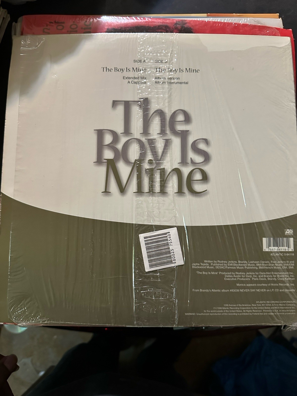 BRANDY & MONICA on LP single ” THE BOY IS MINE ” funk soul R&B