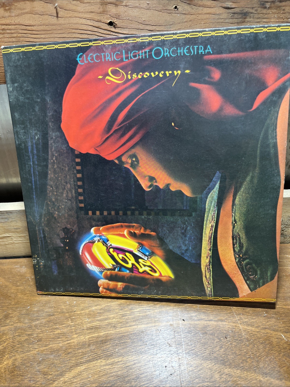 1979 ELECTRIC LIGHT ORCHESTRA “DISCOVERY” JET FZ35769 GATEFOLD LYRIC SLEEVE EX