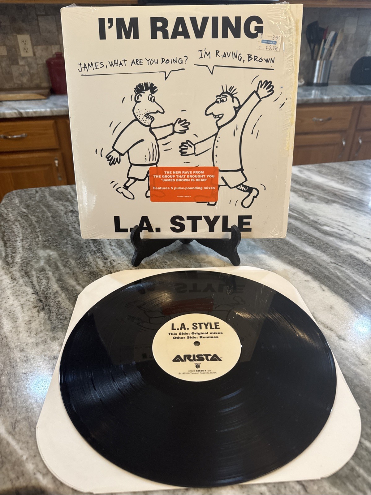 [EDM/DANCE/ELECTRONICA]~SEALED 12″~L.A. STYLE~I’m Raving~[x5 Mixes]