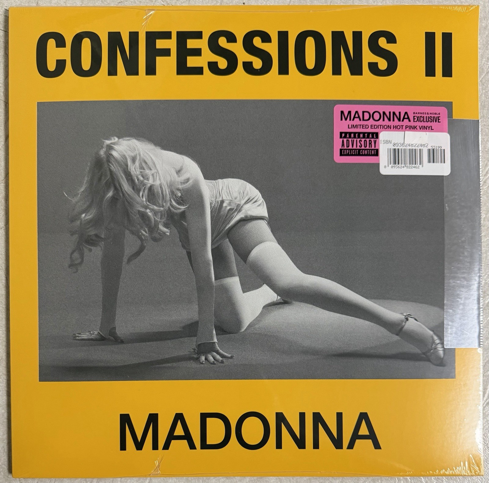MADONNA CONFESSIONS II LP HOT PINK VINYL BARNES & NOBLE EXCLUSIVE