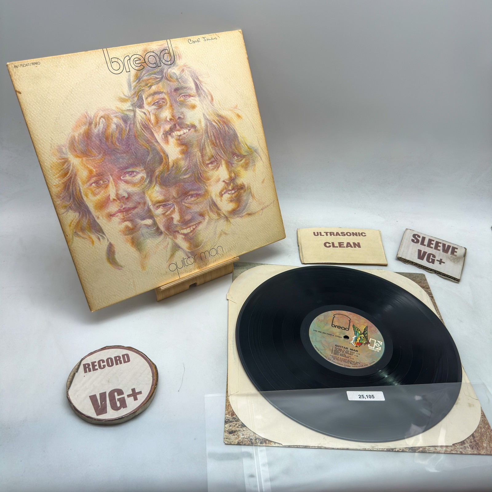 Bread – Guitar Man VG+/VG+ 1972 Santa Maria Ultrasonic Clean Press Vinyl