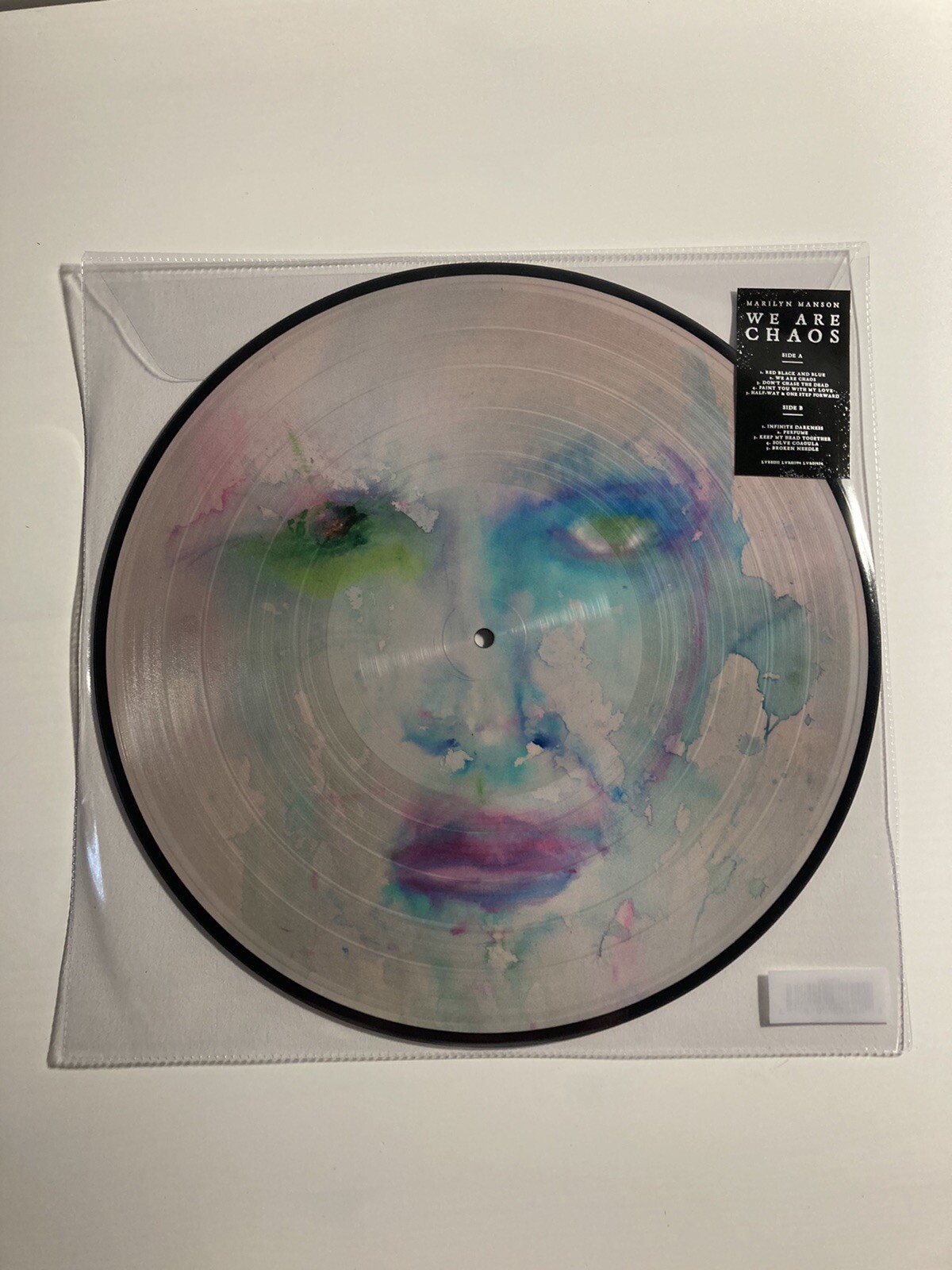 Marilyn Manson We Are Chaos Snot Eye Picture Disc Original Art #/1000 OOP