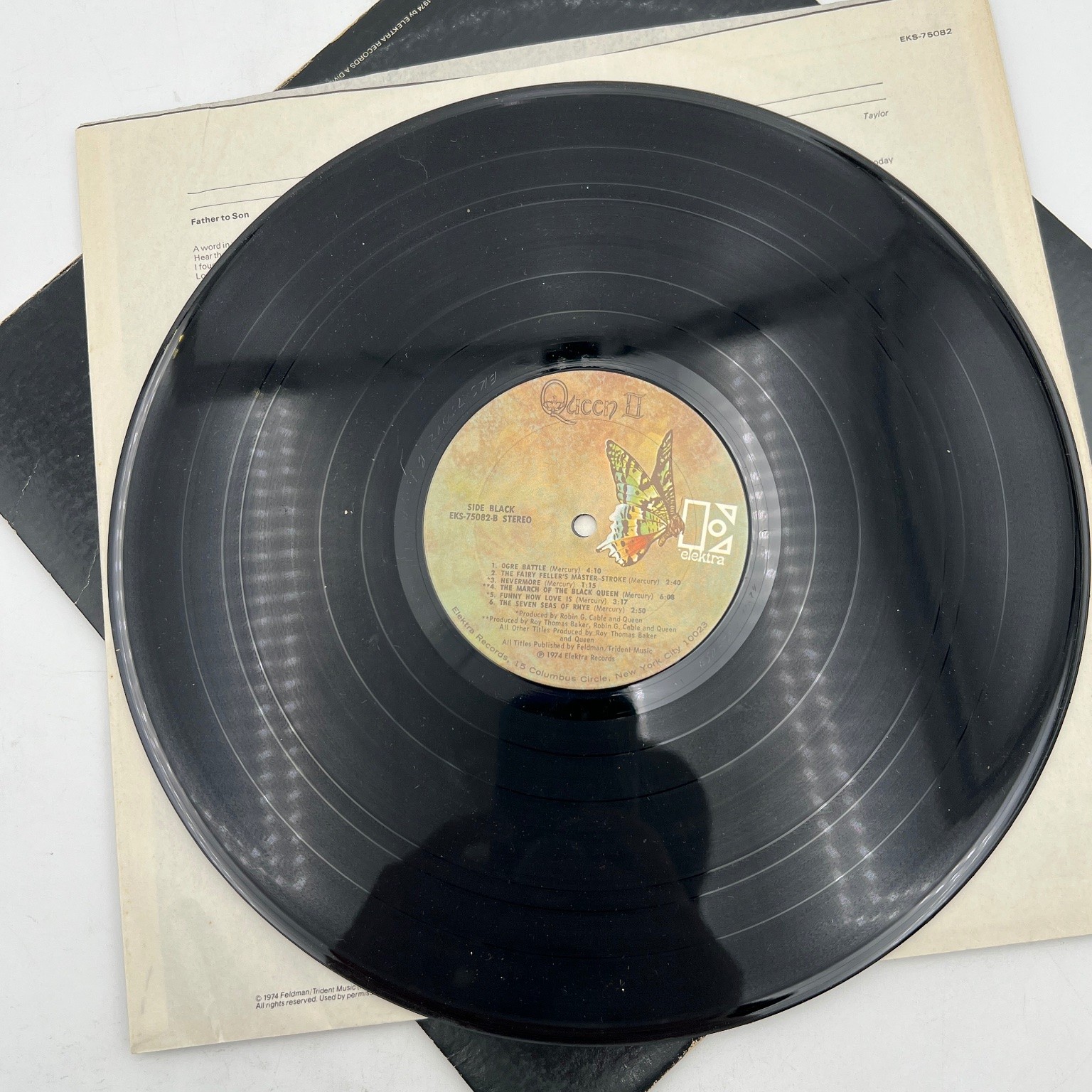 Queen – Queen II LP Record 1974 Elektra Rock 33 RPM US Press