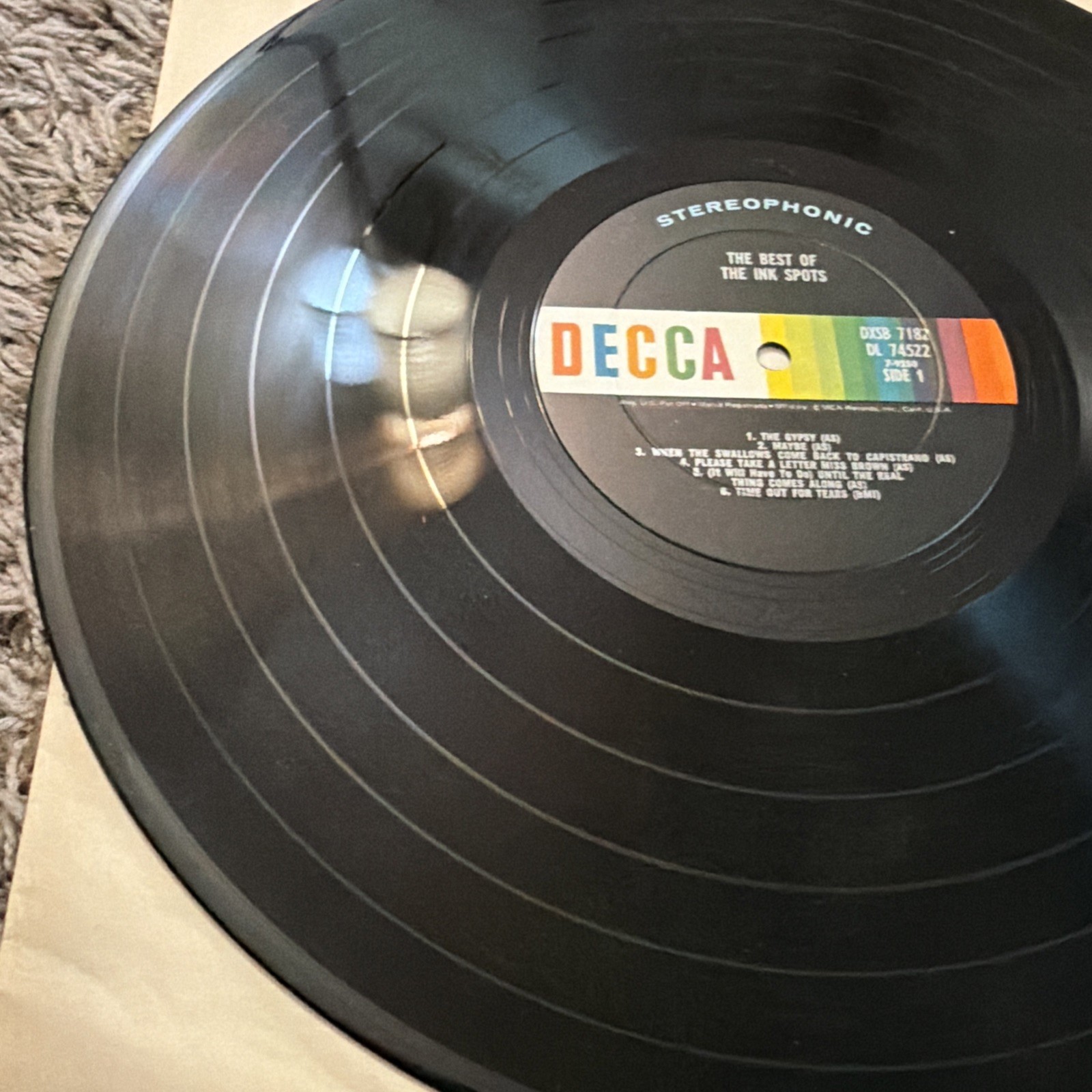 Decca Records The Best of The Ink Spots Vinyl 2 LP Stereo DXSB 7182 (pl47)