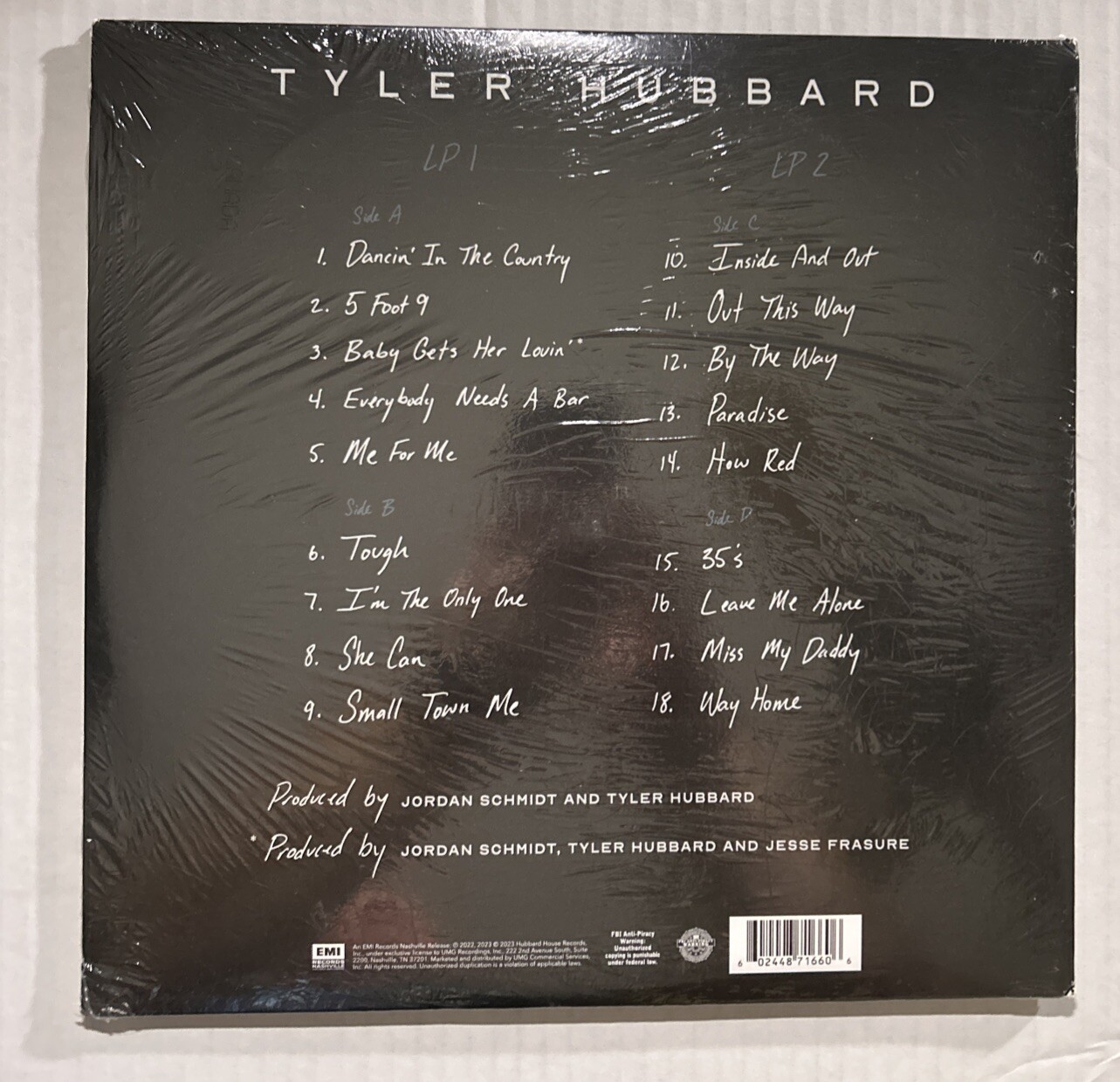 Tyler Hubbard Exclusive Limited Tyler Hubbard Clear Colored Vinyl Record 2XLP