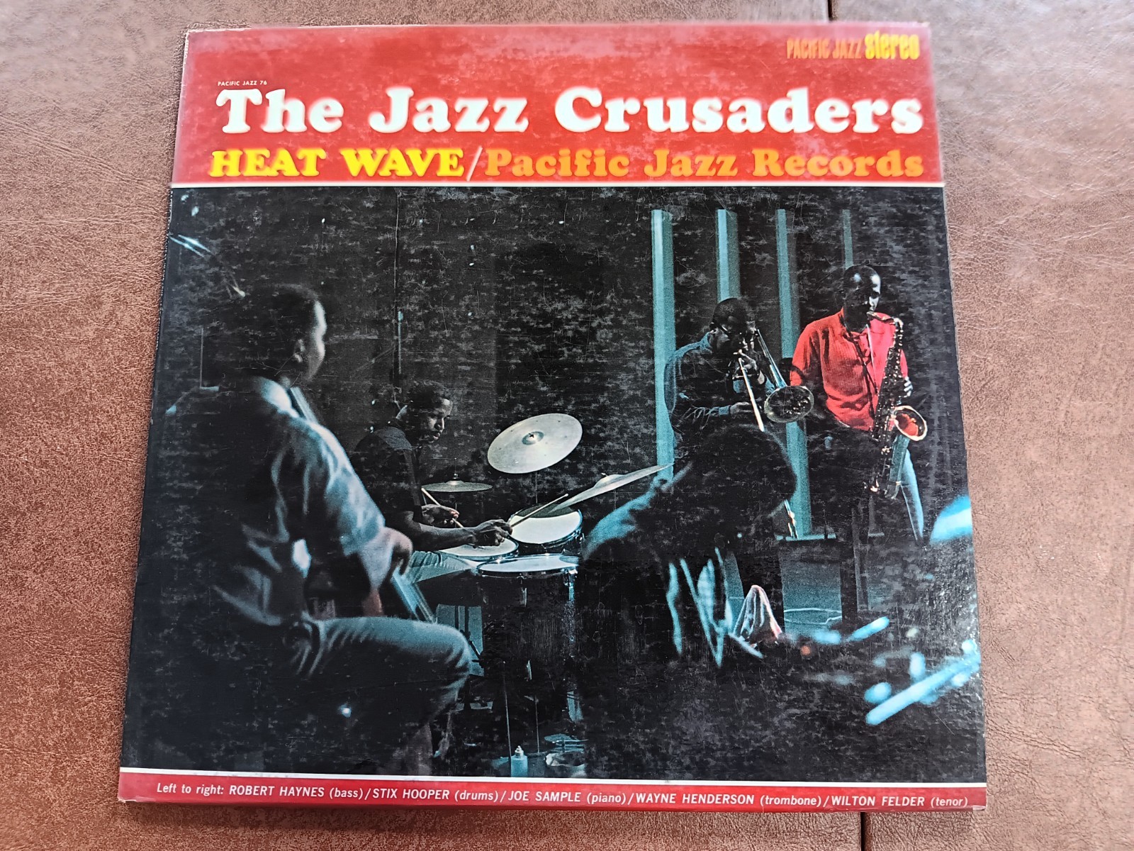 THE JAZZ CRUSADERS – HEAT WAVE LP (PACIFIC JAZZ, 1963) BLUE VINYL