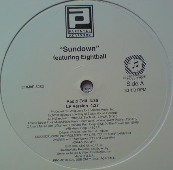 Parental Advisory Featuring Eightball , Sundown, (12″, Promo), NM or M-, 4106319