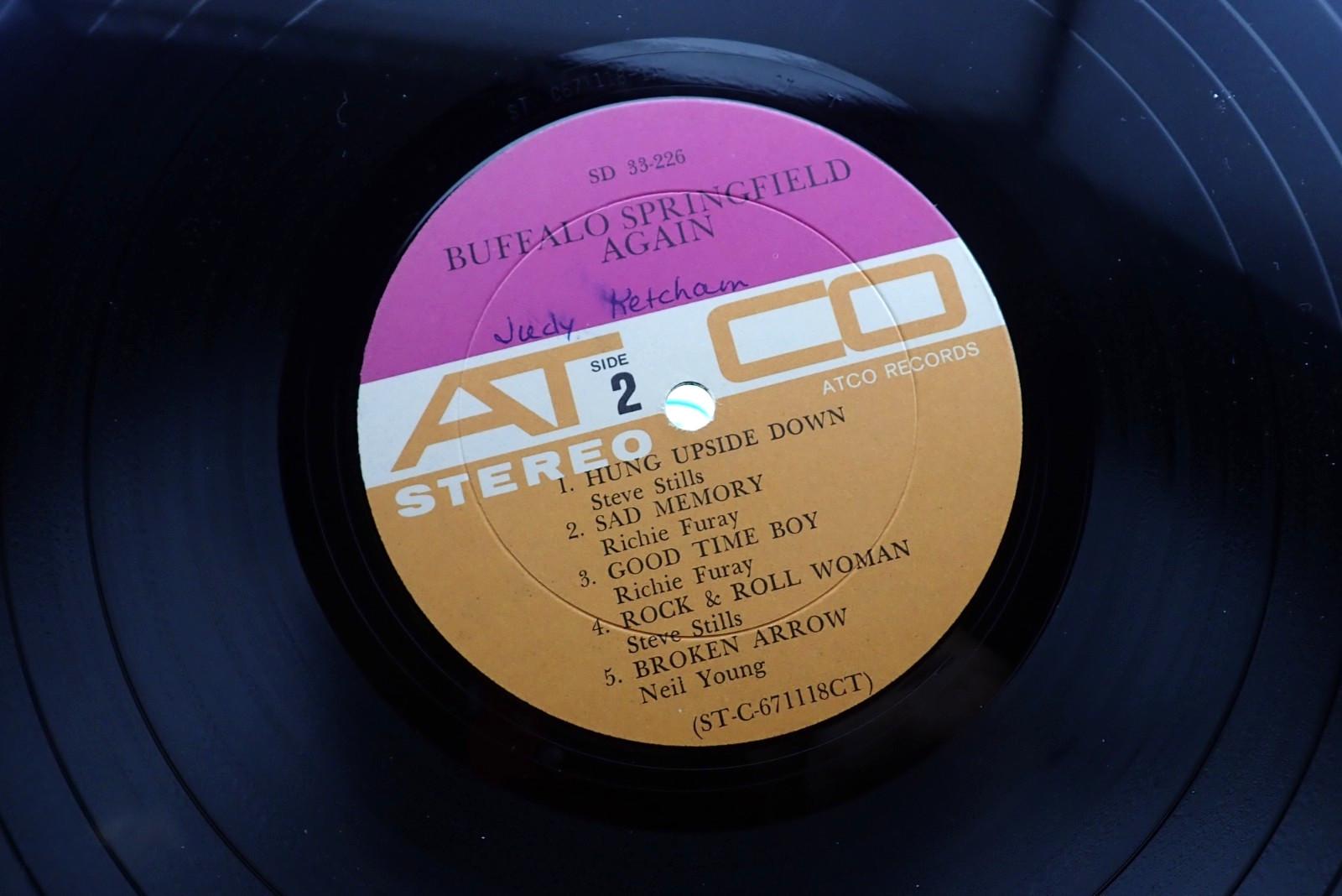 BUFFALO SPRINGFIELD Again~1967 1ST US PRESS “Green Text” VG++ EXC LP-30