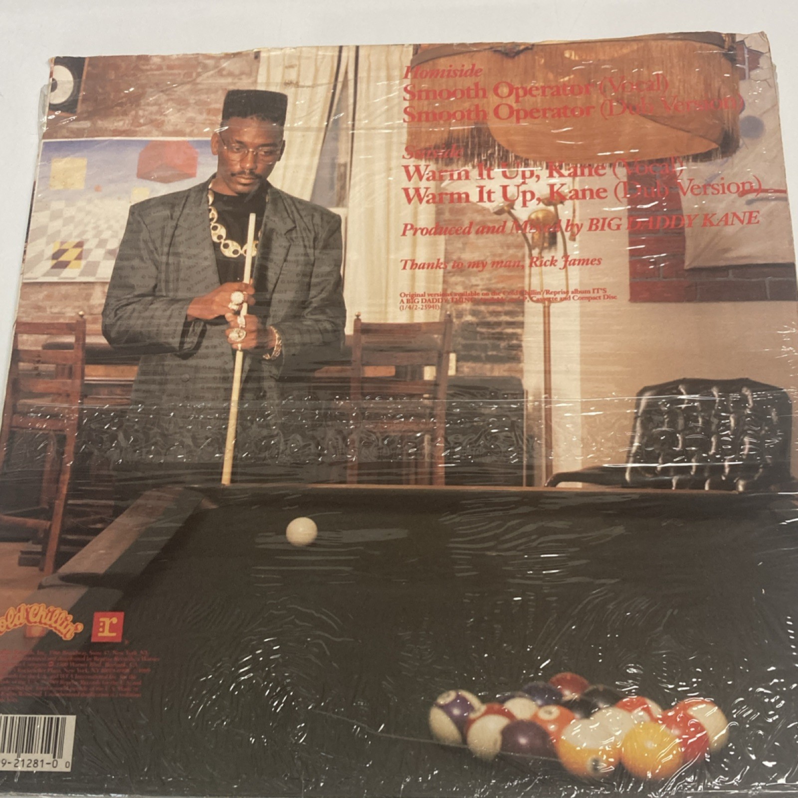 Big Daddy Kane – Smooth Operator 12″ Maxi-Single Vinyl Cold Chillin’ Promo