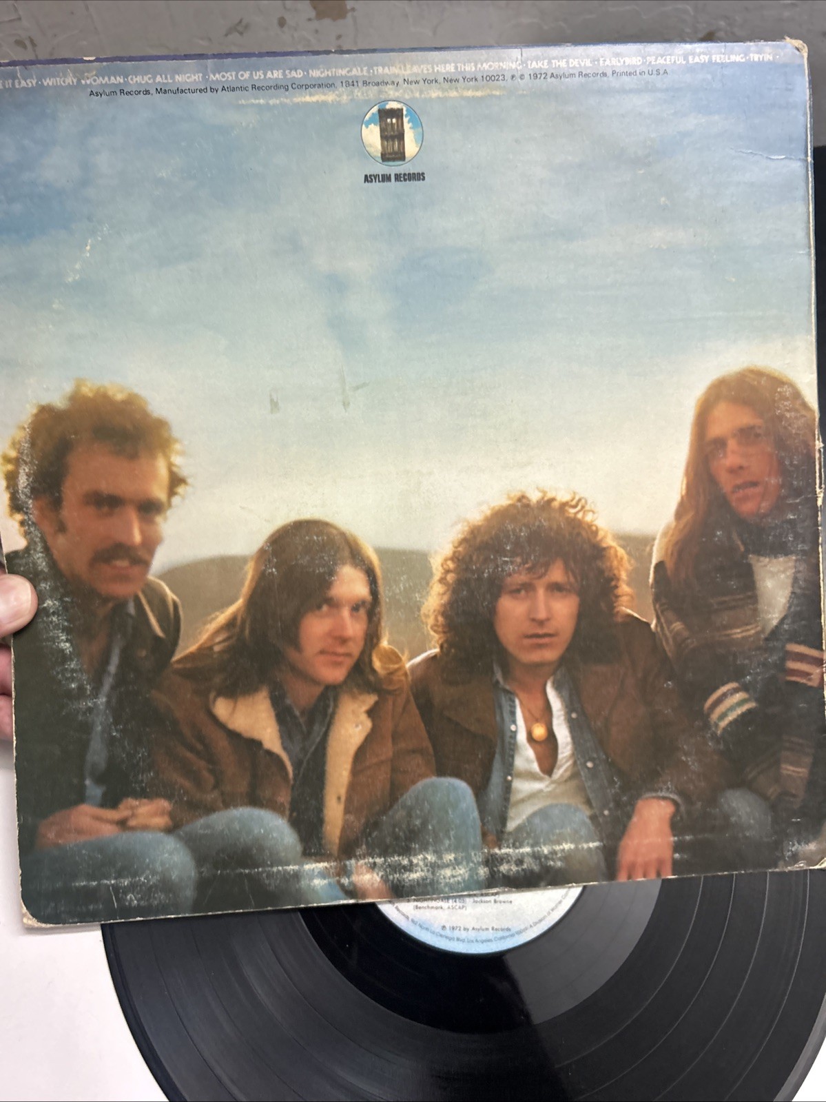 The Eagles Self Titled 1972 Asylum Records Debut LP Vinyl Record SD 5054