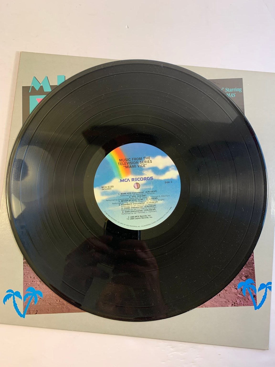 Various – Miami Vice Soundtrack LP 1985 MCA Records Electronic Pop 33 RPM