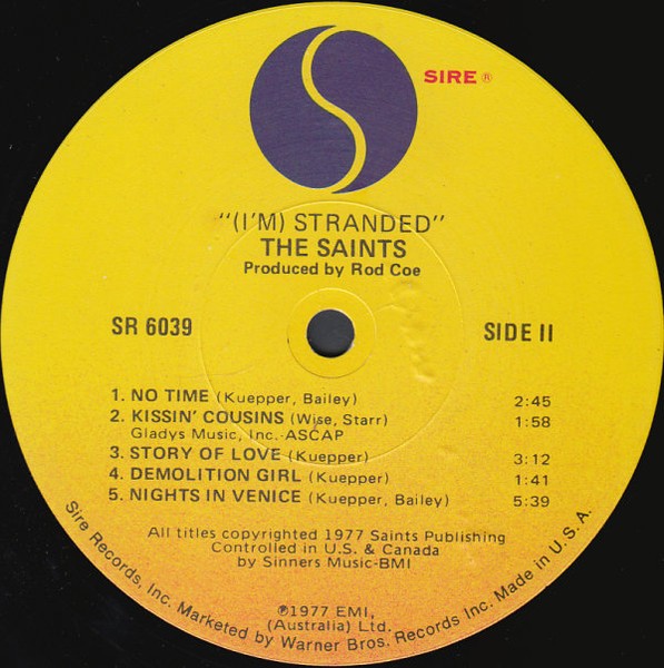 The Saints – (I’m) Stranded (LP) (Very Good Plus (VG+)) – 4046300410