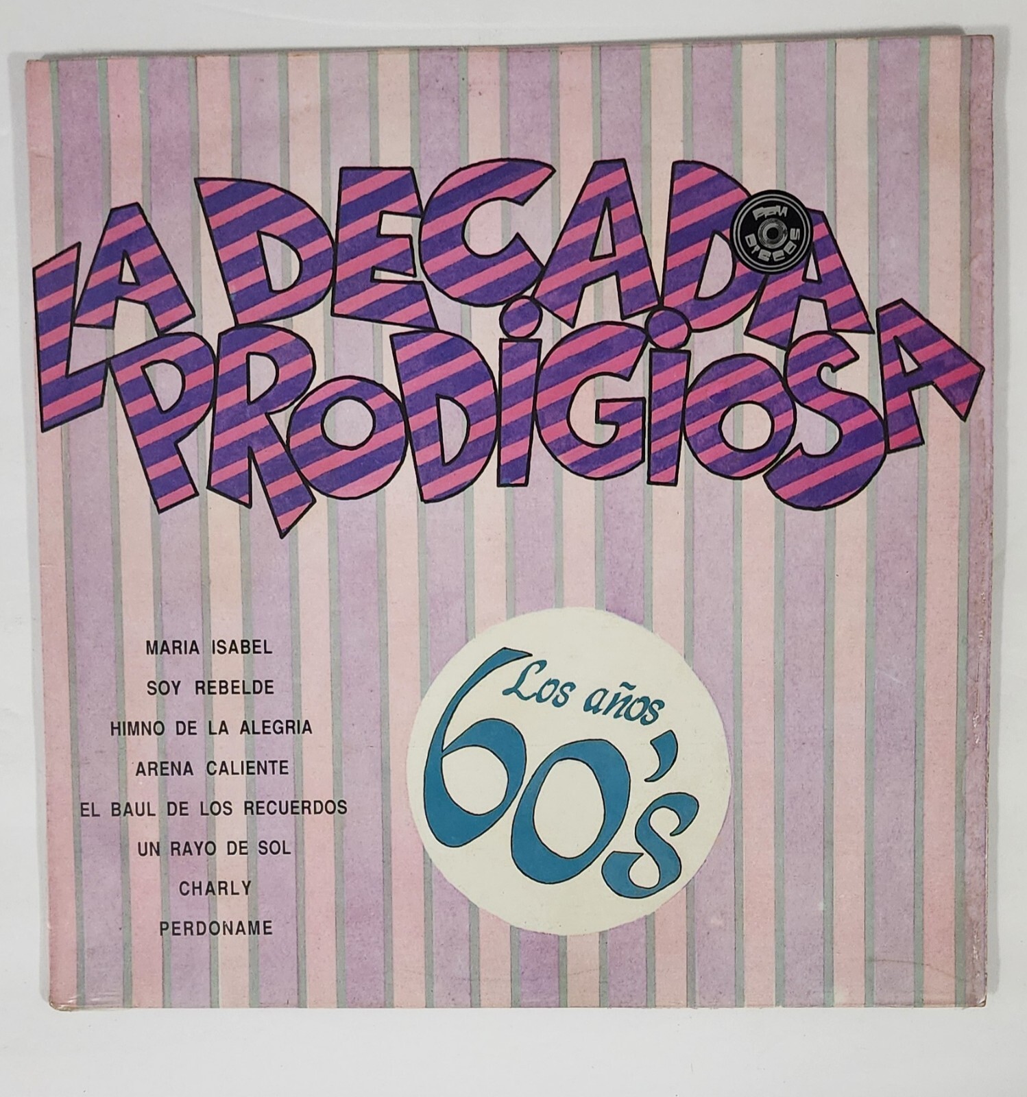 La Decada Prodigiosa Los Años 60 Lp Vinyl 1987 Latin Pop Rock Ballad Venezuela