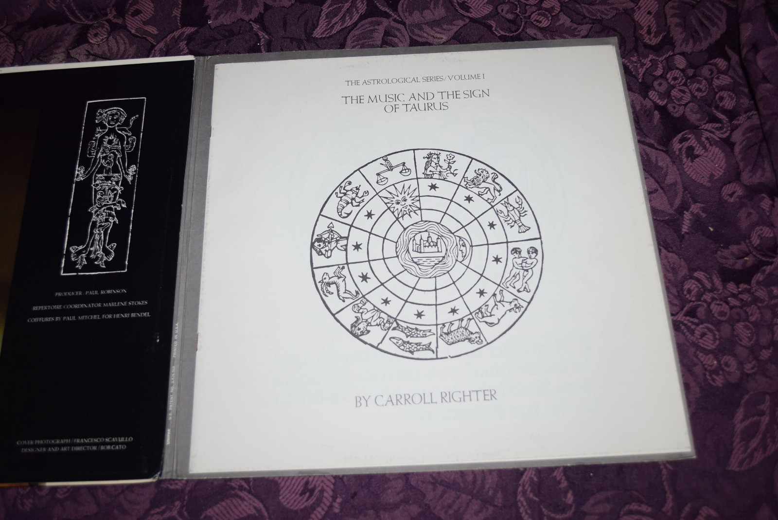 Astromusical House of Taurus LP Booklet 1st Press Gatefold Astrological EX++/EX