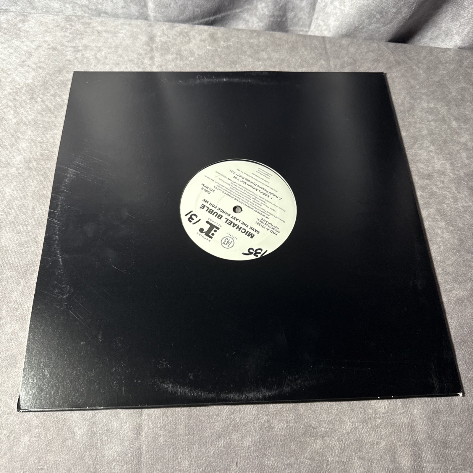 RARE MICHAEL BUBLÉ SAVE THE LAST DANCE FOR ME 12″ promo SINGLE Vinyl Record OOP