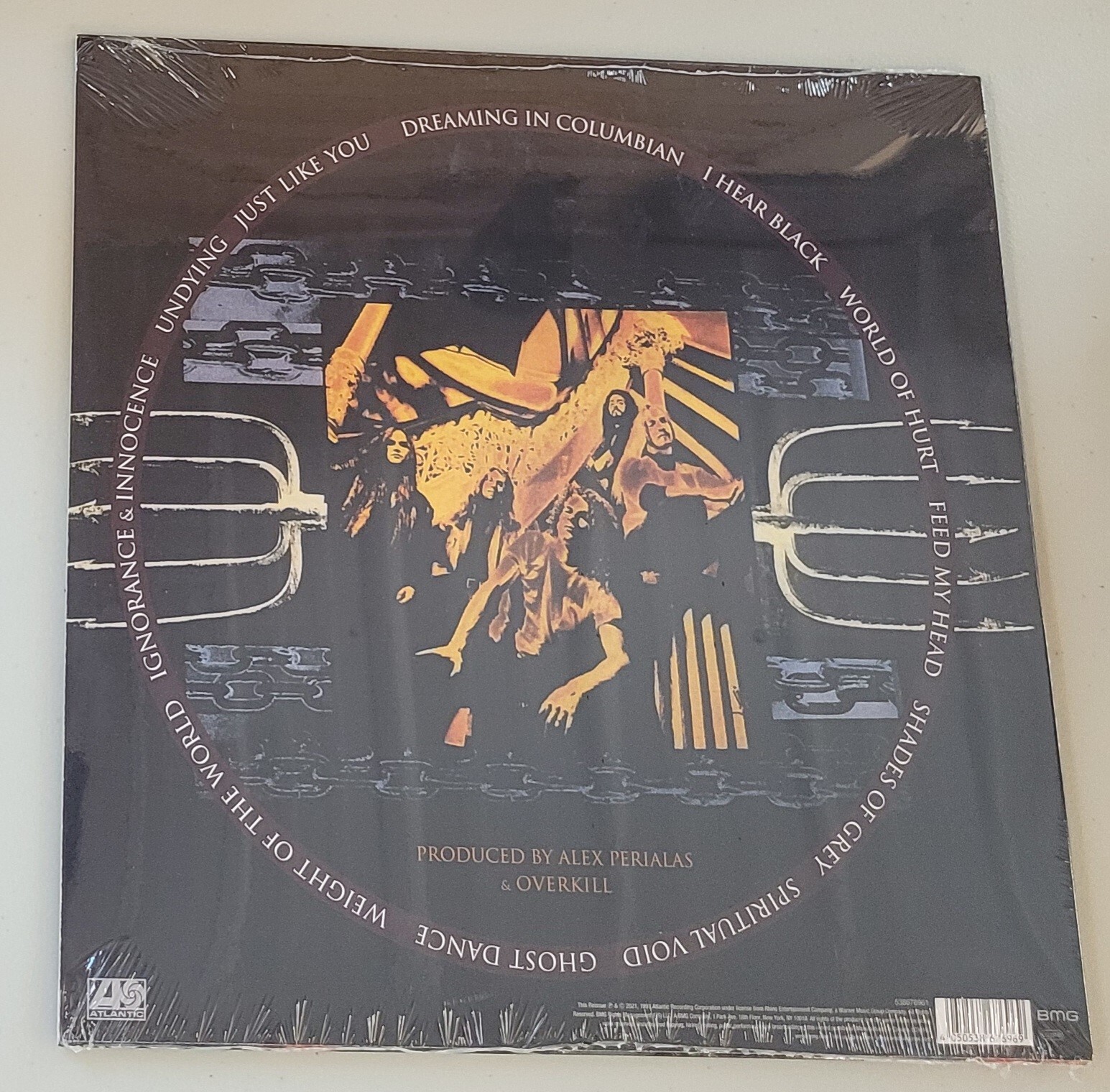 Overkill I Hear Black Orange Marble Vinyl LP Record new